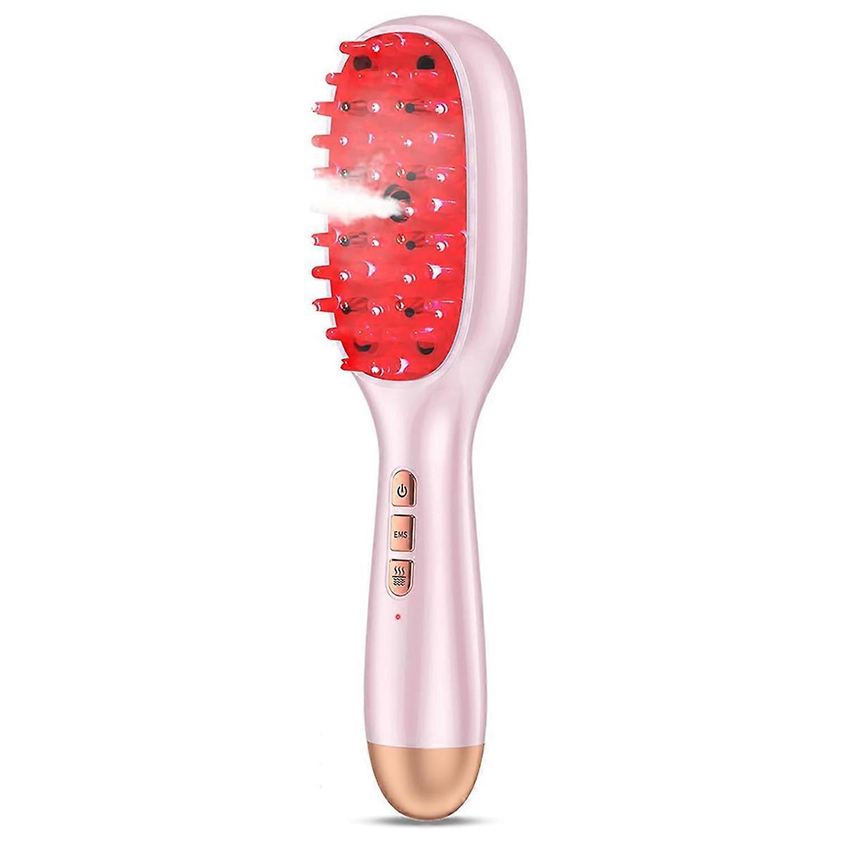 Upgraded Rechargeable Multifunctional Scalp Massager Nano Mist Hair Oil Applicator Brush with Vi