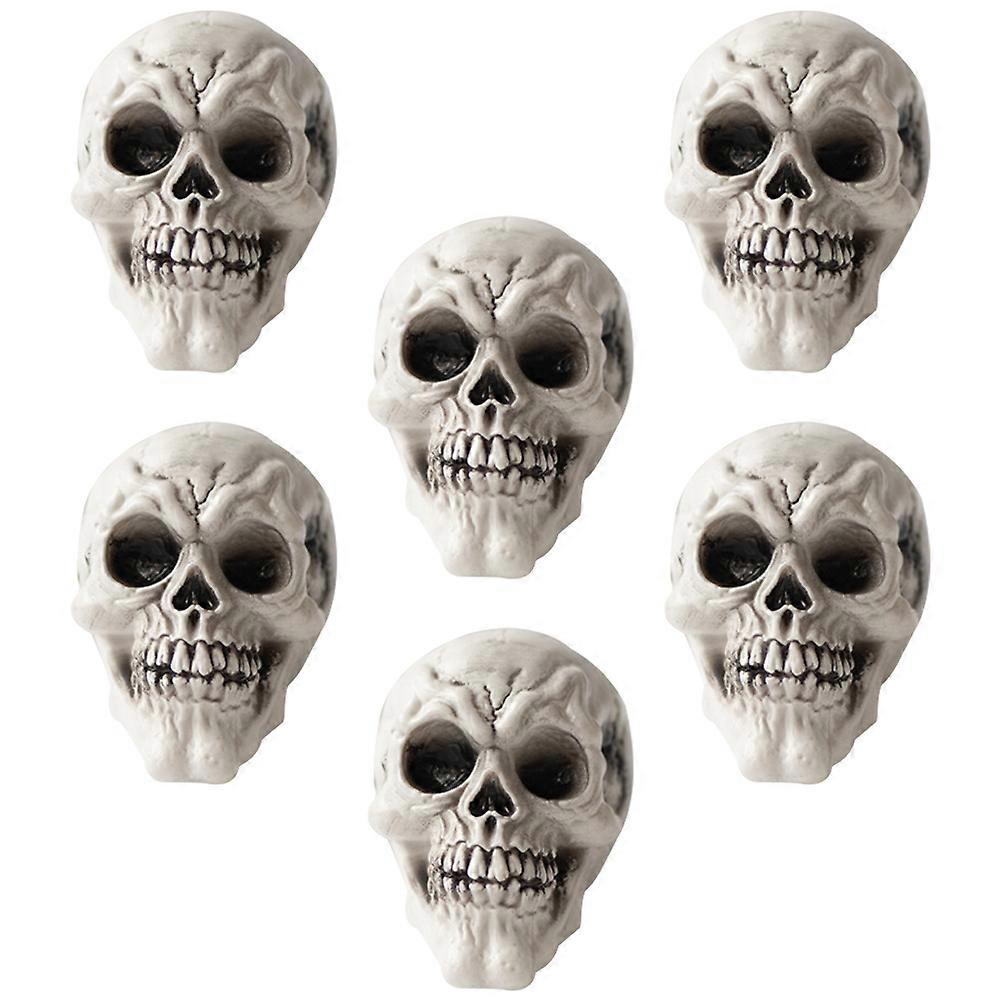Artificial Skull Decoration for Halloween 4Sets of Plastic Skull Ornaments
