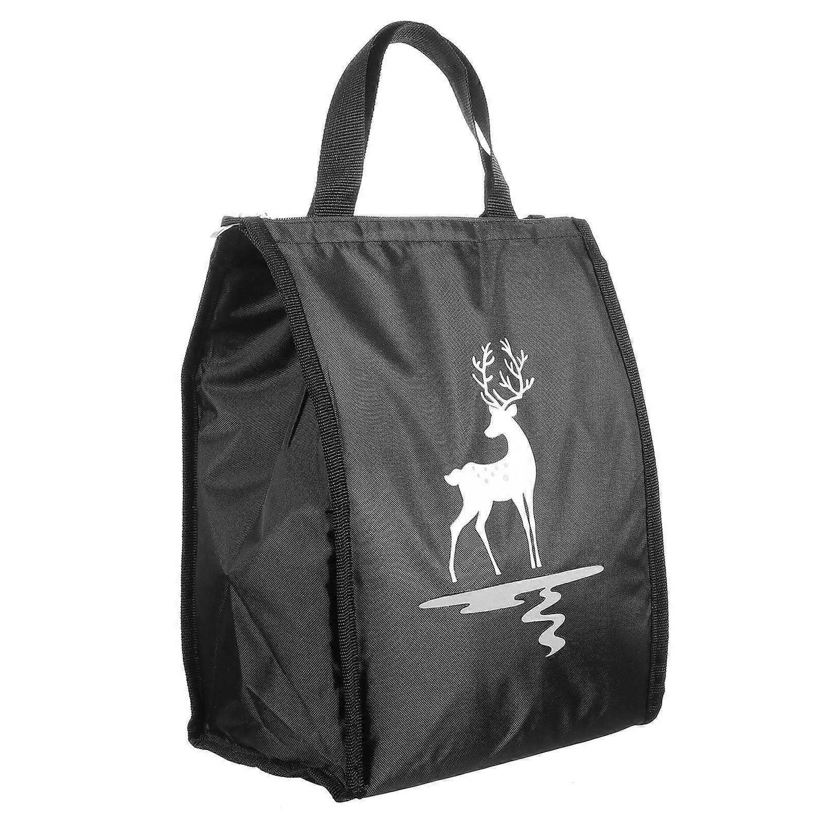 Insulated Lunch Bag Bento Bag for Fresh Preservation 2Pcs Portable Storage
