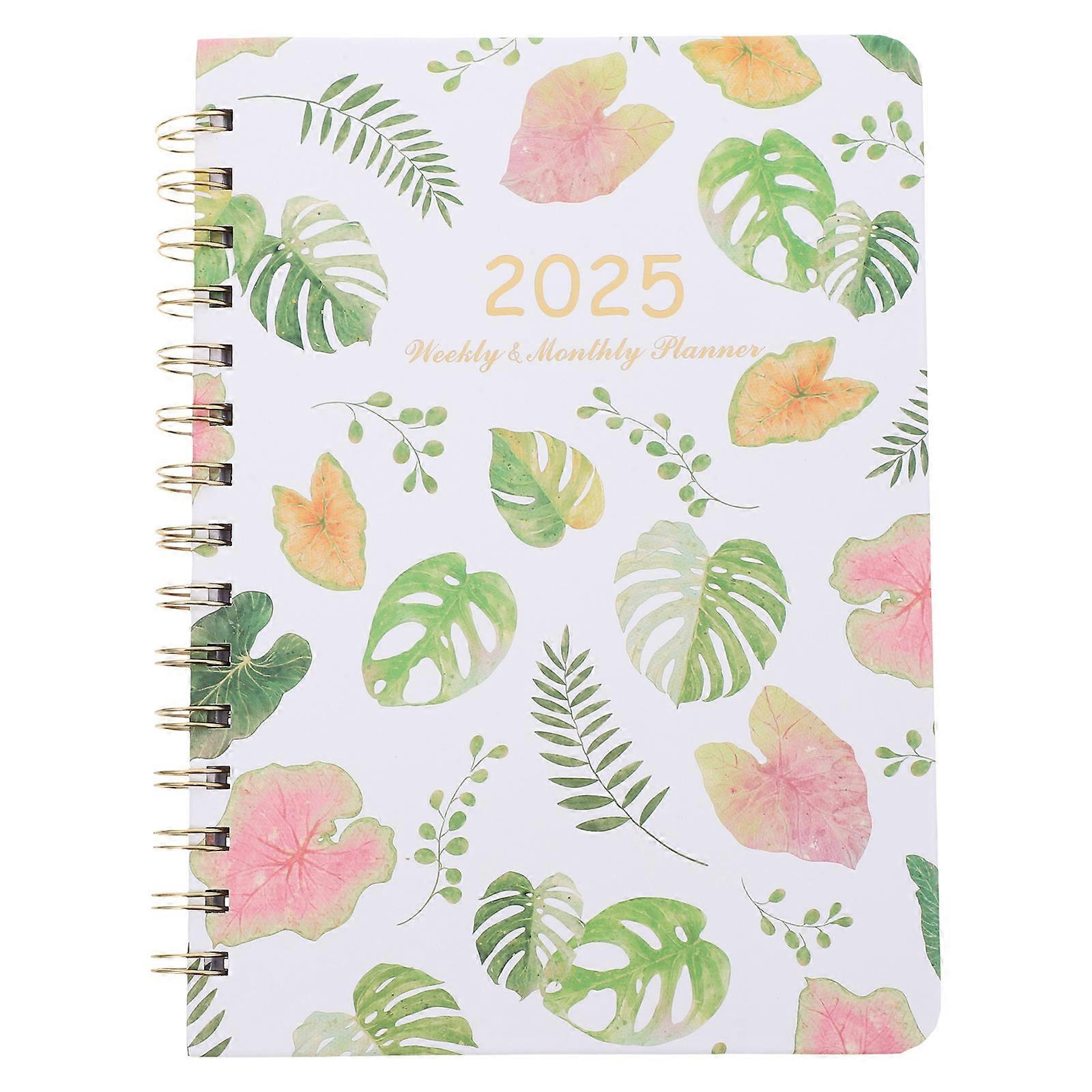Student Planner Book For Daily Use A5 Assorted Color Memo Recording 2Pcs