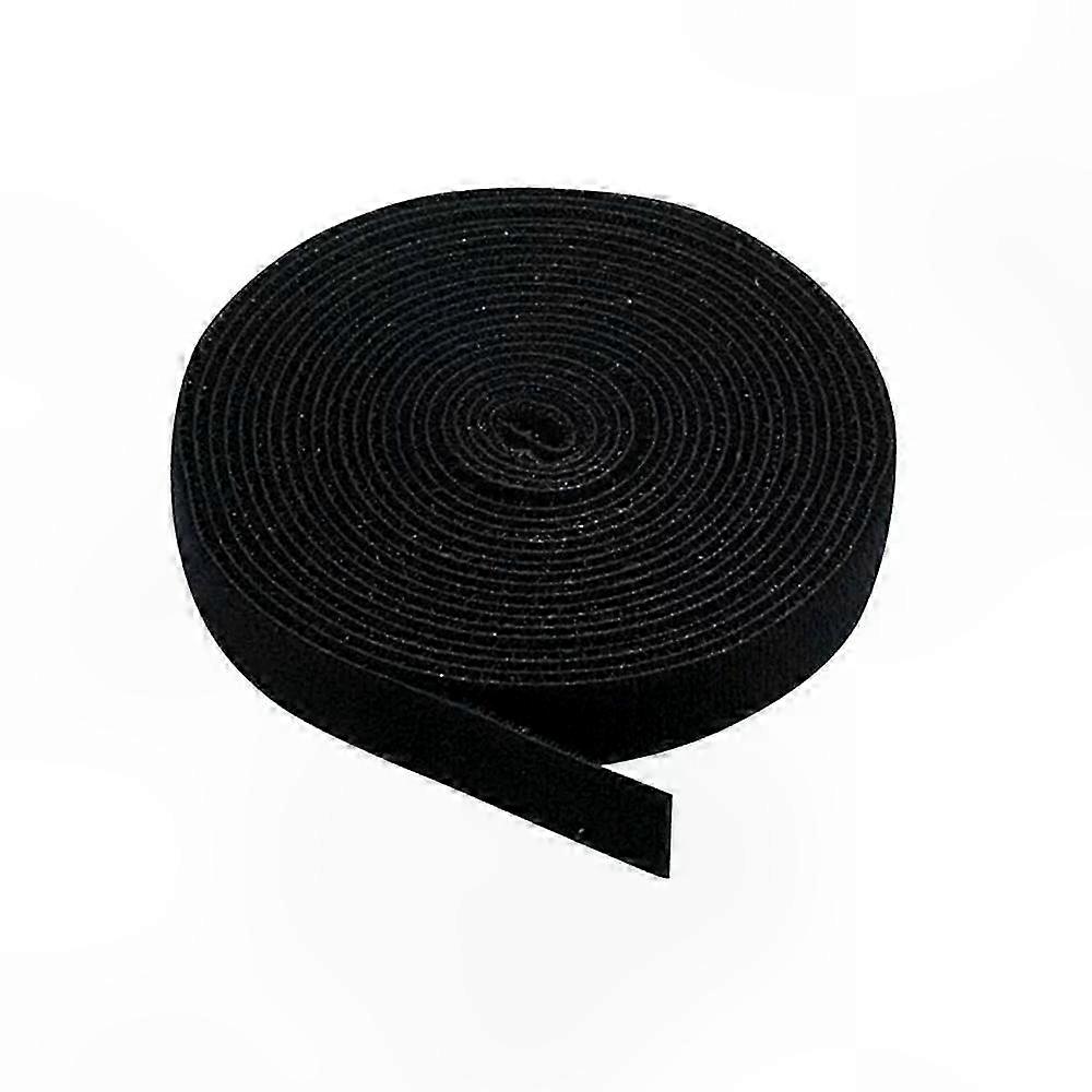 Adjustable Fabric Fastening Strap - 5 Meter Roll - Black Color