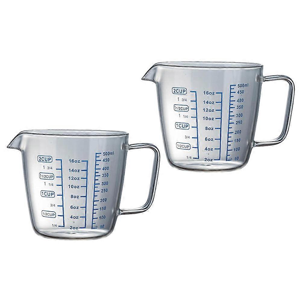 4Pcs Square Glass Water Cups Handled Transparent Drinking Tumblers For Home Kitchen Occasions With Measuring Features Stylish And Functional