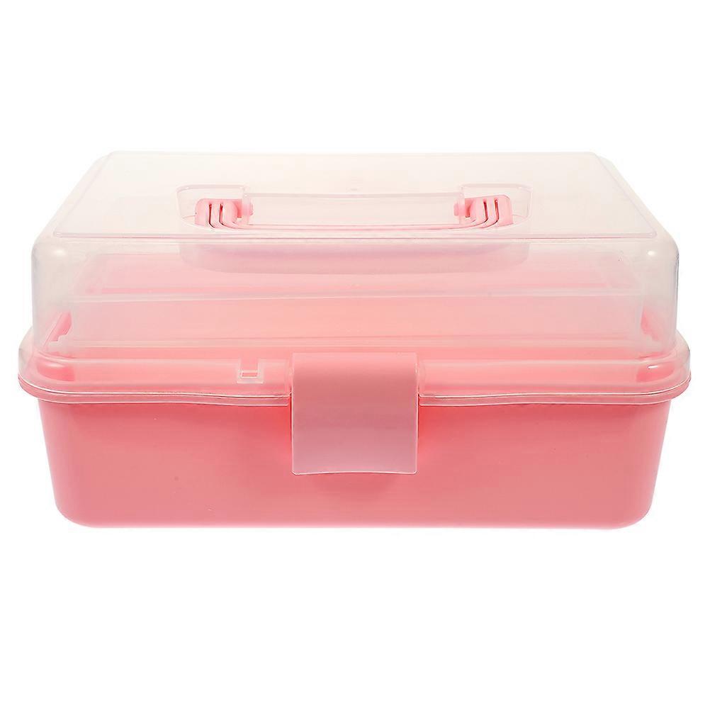 Storage Box 3Pcs Multi-Function Case For Organizing Stationery And Cosmetics In Daily Use With Rectangular Stylish Design