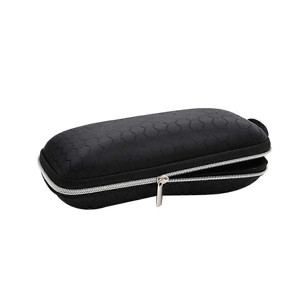 Eyeglasses Case Eva Zipper Protector for Storage Glasses 3Pcs Black