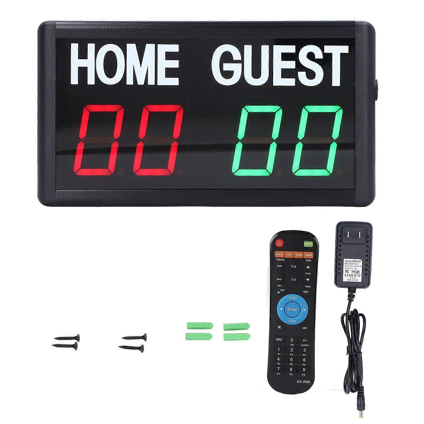 LED Electronic Score Board Basketball Football Game Scoreboard Remote Control Scoreboard