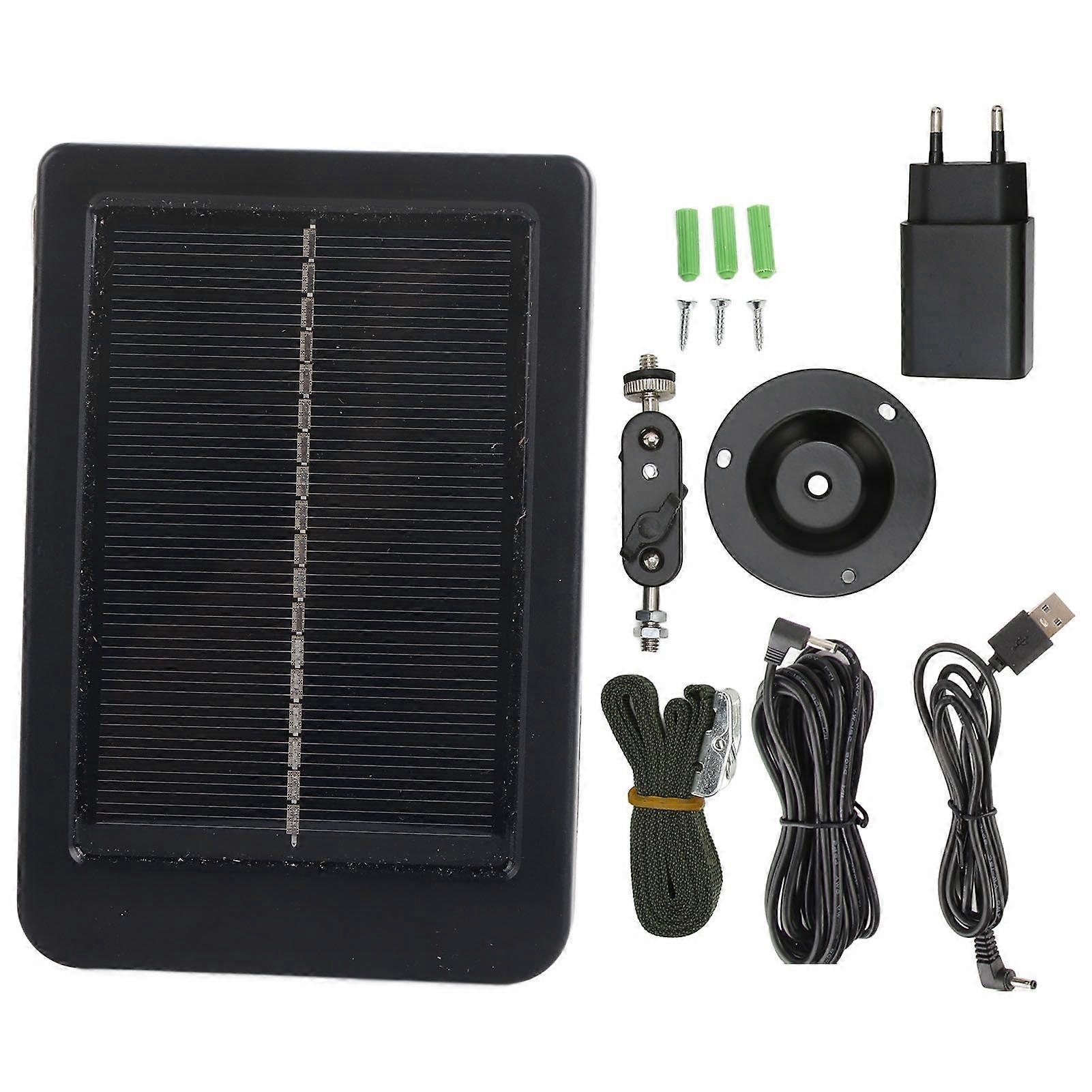 Hunting Camera Solar Panel IP66 Waterproof Portable Small Solar Battery Panel for Outdoor Wildlife Shooting 100240V EU Plug