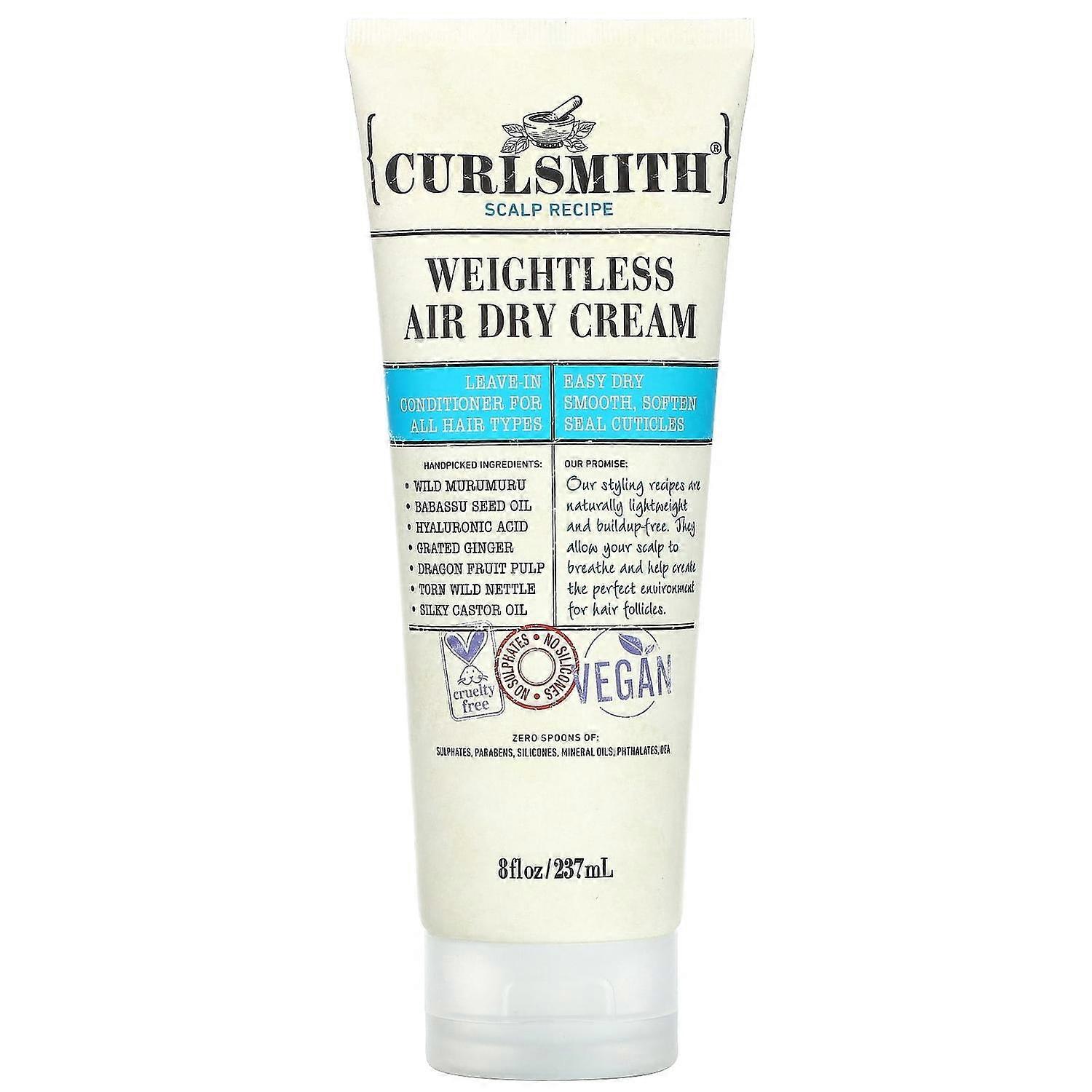 Curlsmith, Weightless Air Dry Cream, 8 fl oz (237 ml)