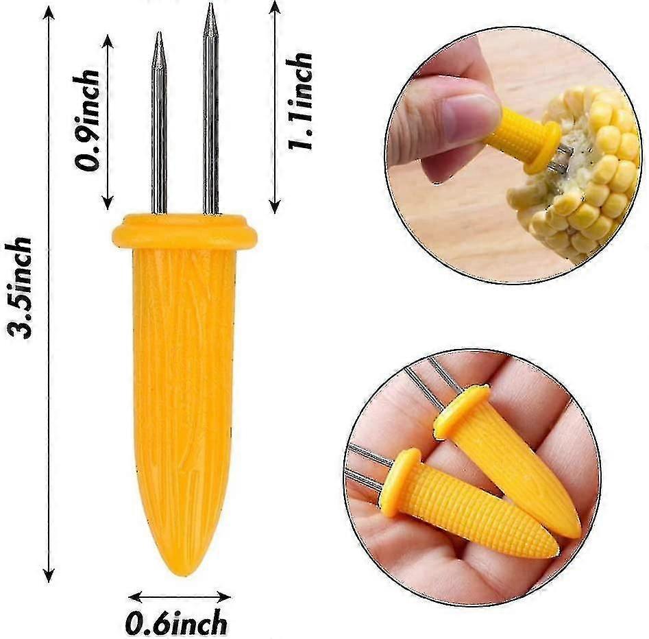 Corn On The Cob Holders, 30pcs In acciaio inossidabile Corn Cob Holders, Corn Holders Set for Home Party Bbq