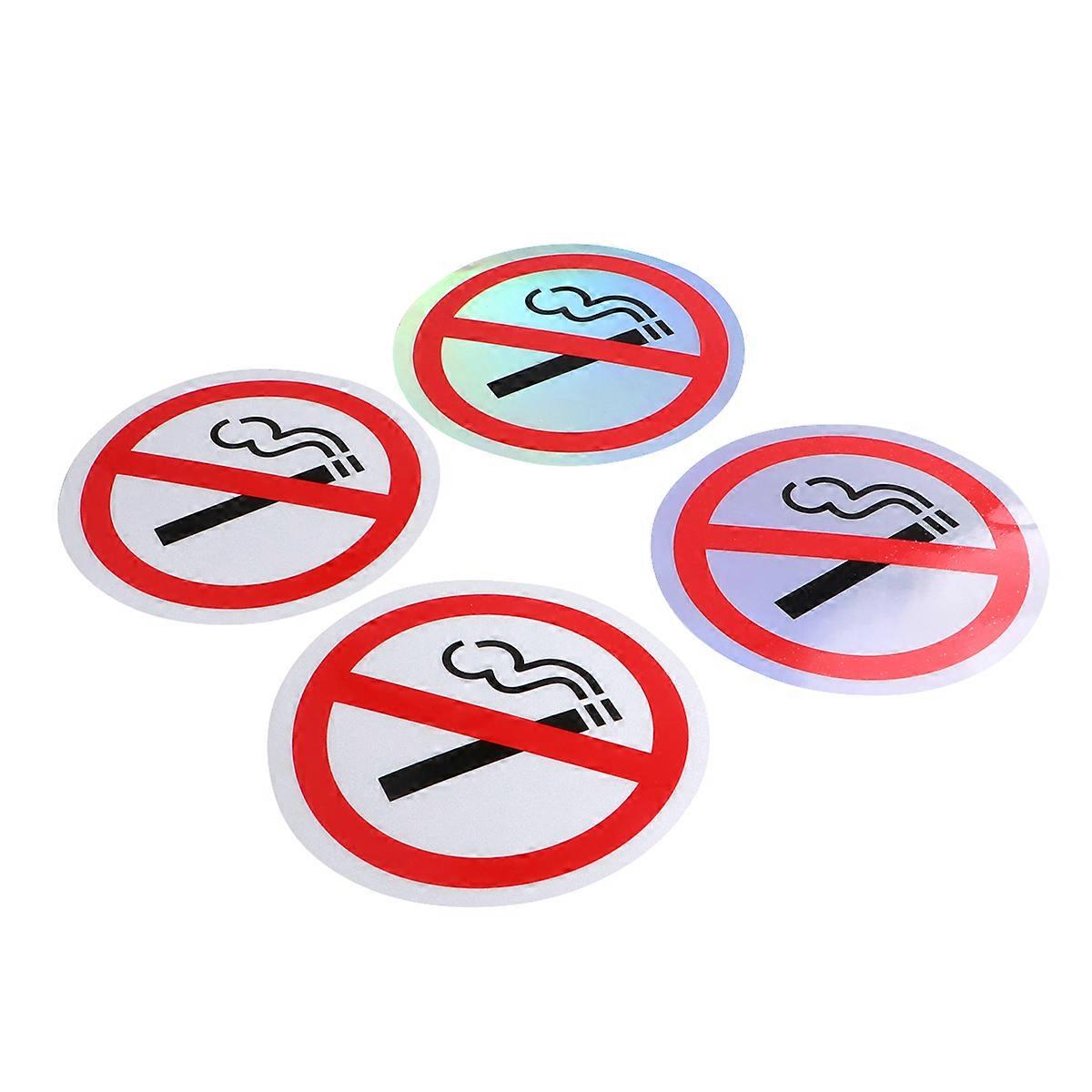 No Smoking Decal Warning Signs for Smooth Surface 20Pcs