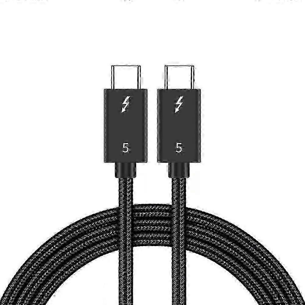 2m 80Gbps Ultra-Fast Thunderbolt 5 USB Type-C Cable Supports 8K 60Hz Display PD 240W Charging Power 25-26