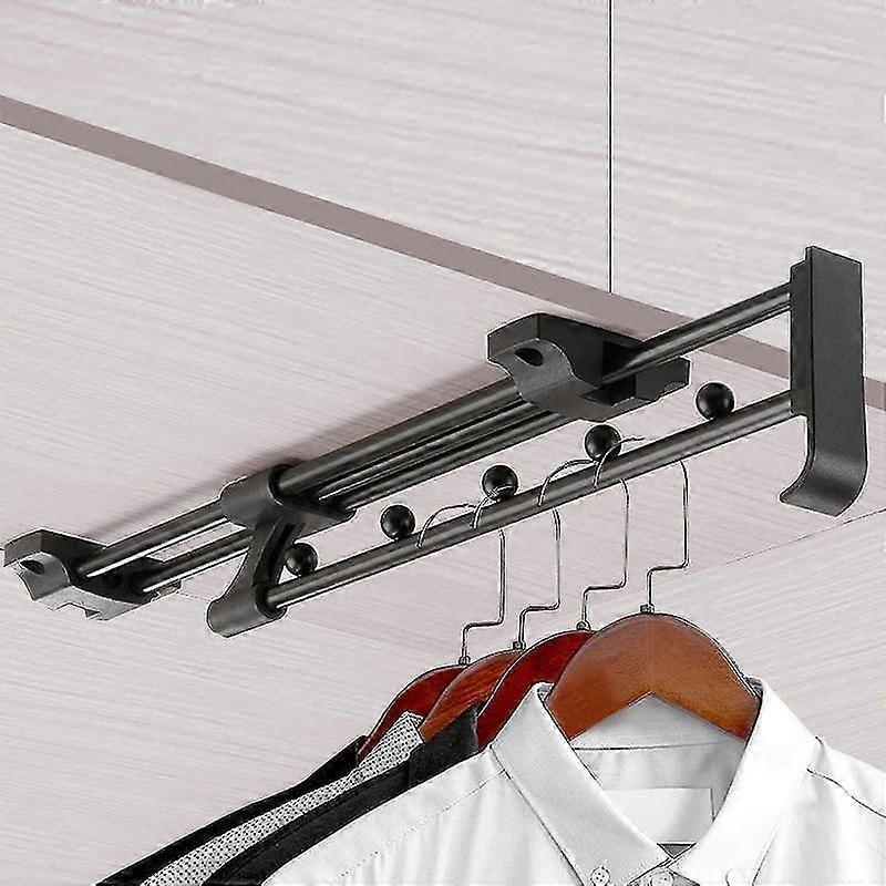 Ανασυρόμενη ράβδος ντουλάπας, συρόμενη συρόμενη σχάρα παντελονιών, μήκος συρόμενης ράβδου ντουλάπας 300 mm, για ντουλάπες και αποθηκευτικούς χώρους