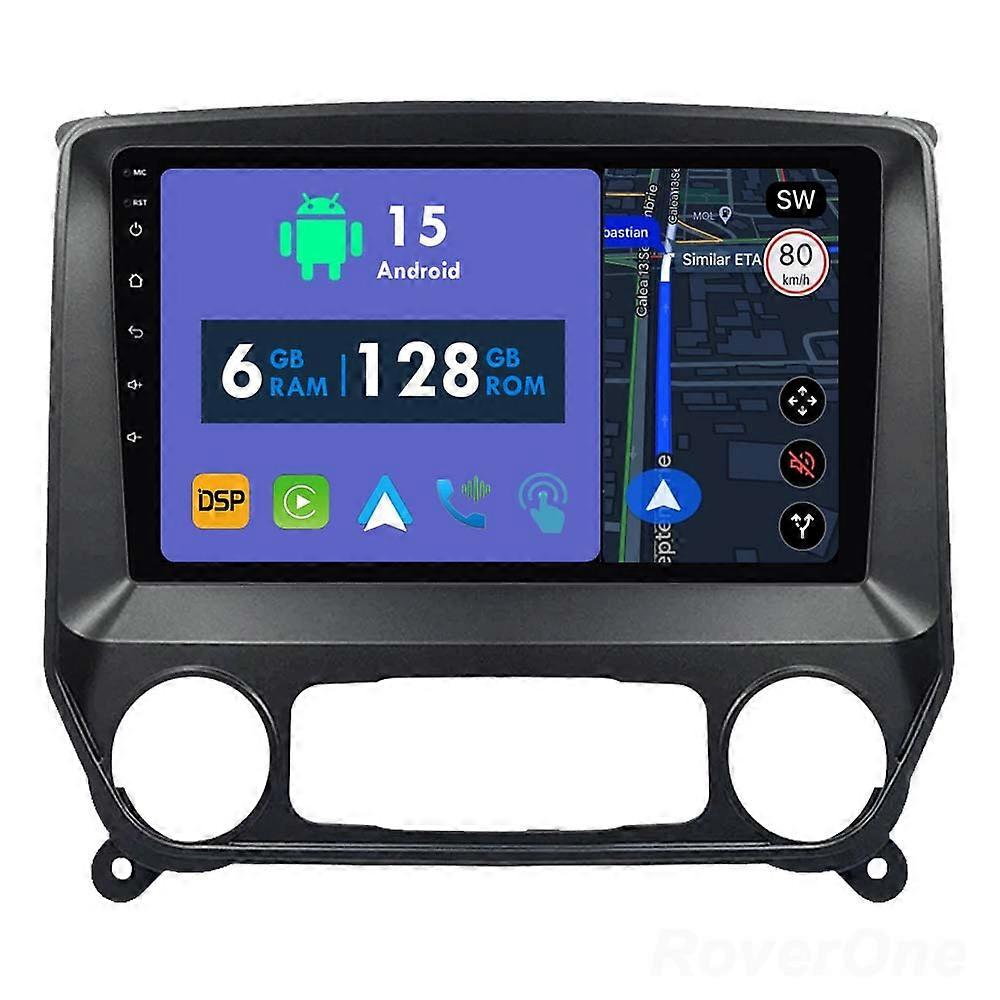 Car Radio 6G+128G CarPlay GPS Navigation Head Unit for Chevrolet Colorado 2014 - 2018 Android Auto Bluetooth Stereo Touch Screen