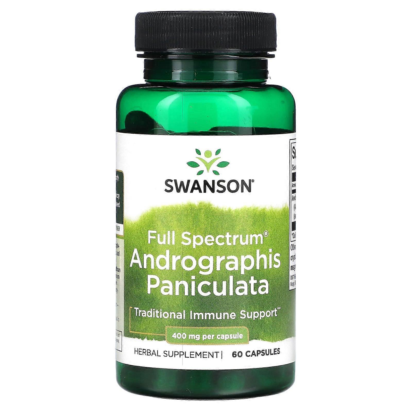 Full Spectrum Andrographis Paniculata, 400 mg, 60 Capsules