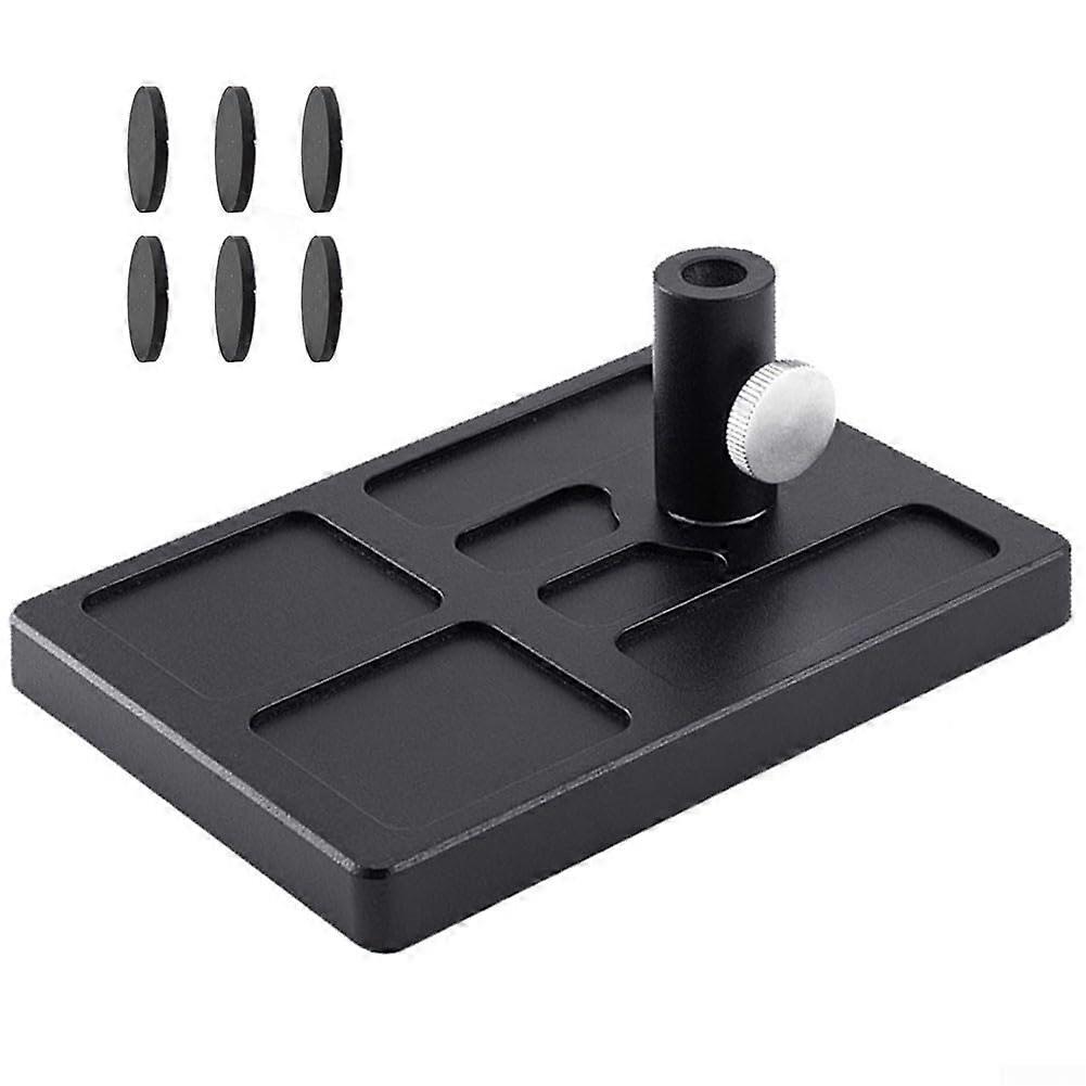 Fly Tying Accessories Aluminum Pedestal Base Non Slip Bottom For Secure Fishing Hook Setup Fly Tying Desk Accessory