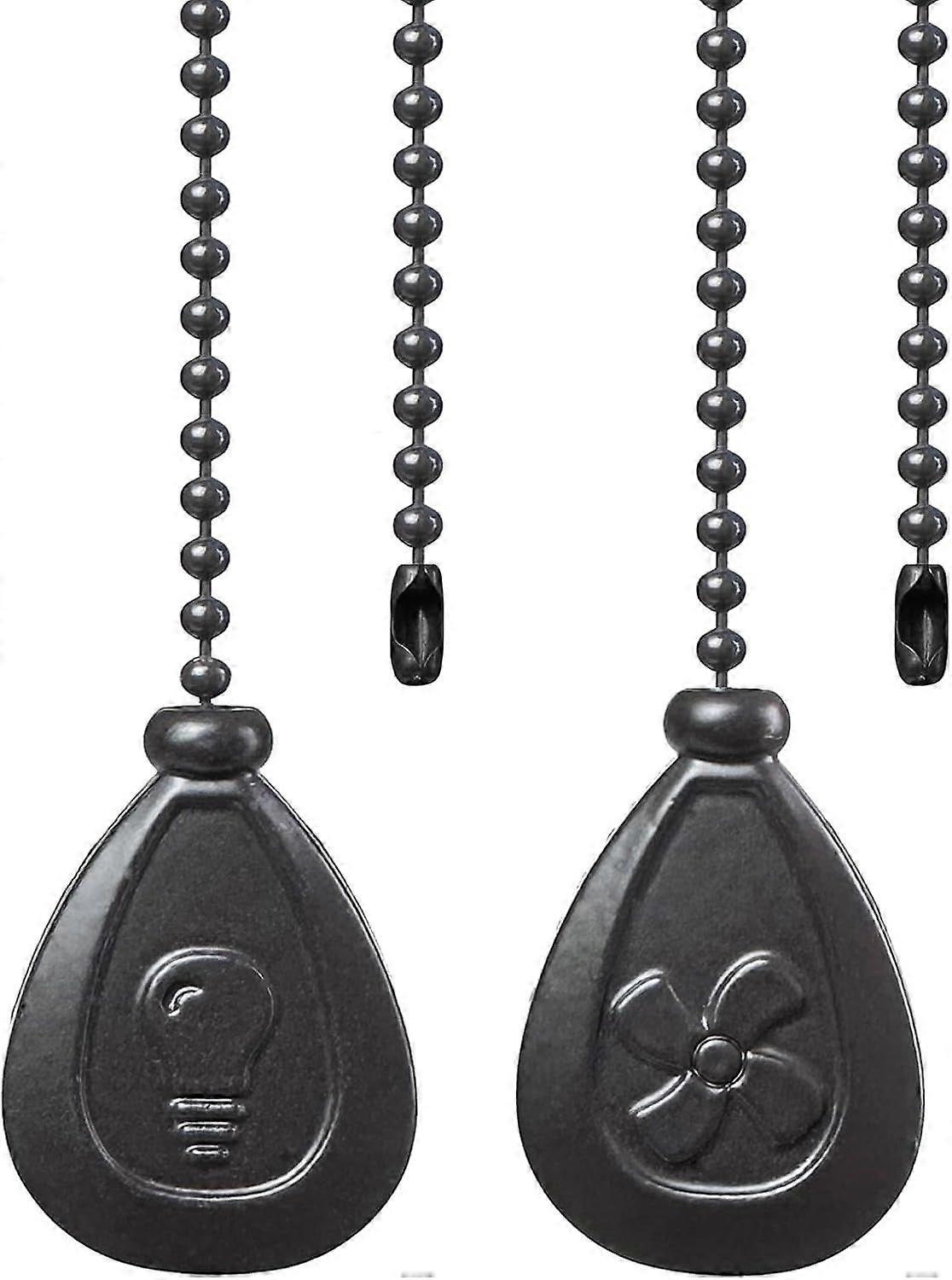 Ceiling Fan Pull Chain Extender, 2 Pieces Fan Pull Chain Extension, 12 Inch