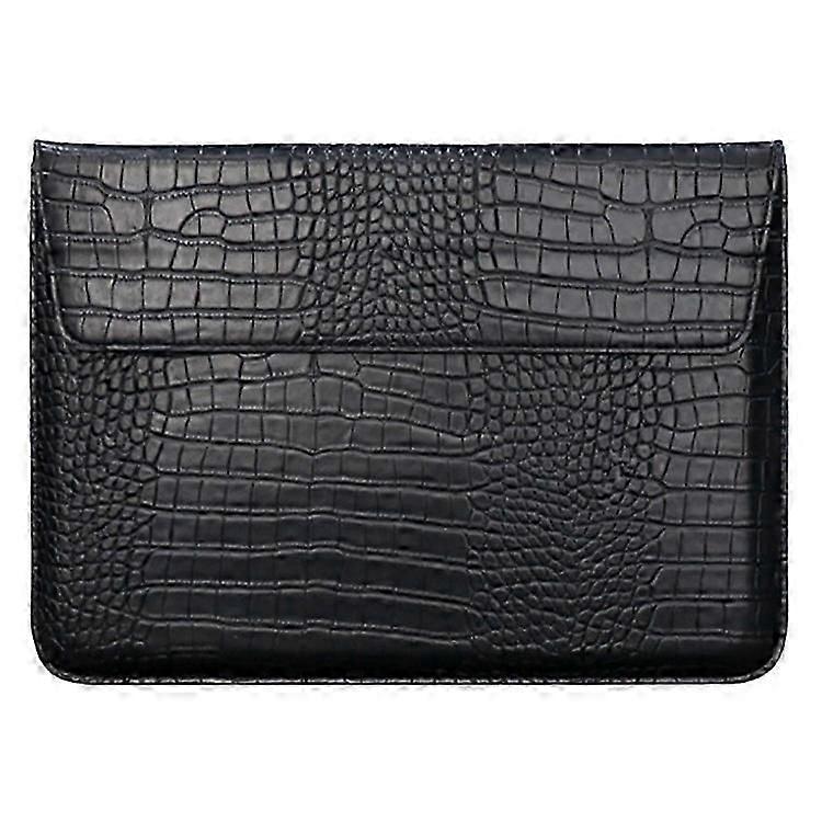 15.4 inch Laptop Sleeve Textură de crocodil PU Piele Notebook Geantă de depozitare pentru computer