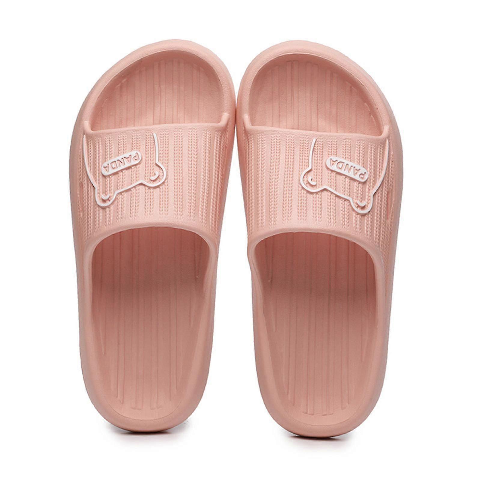 Simple Soft Sole Slippers Non-slip Open Toe Eva Shower Sandals For Summer