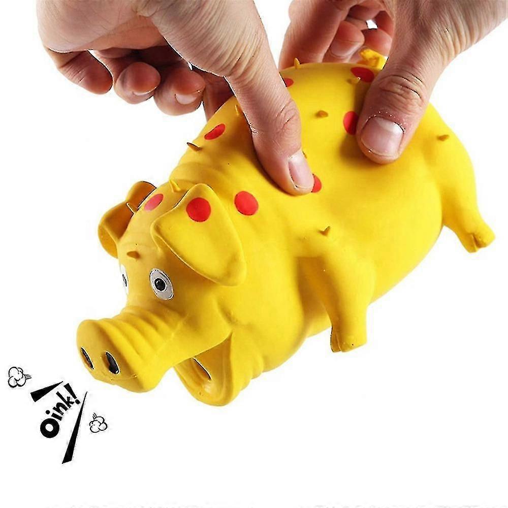 Pet Dog Squeaky Toys Grunting Pig Oinks Grunts Toy Pet Training Fetch