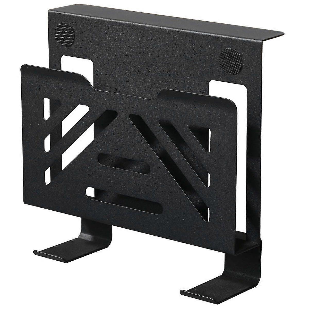 Under Desk Laptop Mount, Table Side Hanging File Organizer, No Drill Clamp on Cable Management Tray