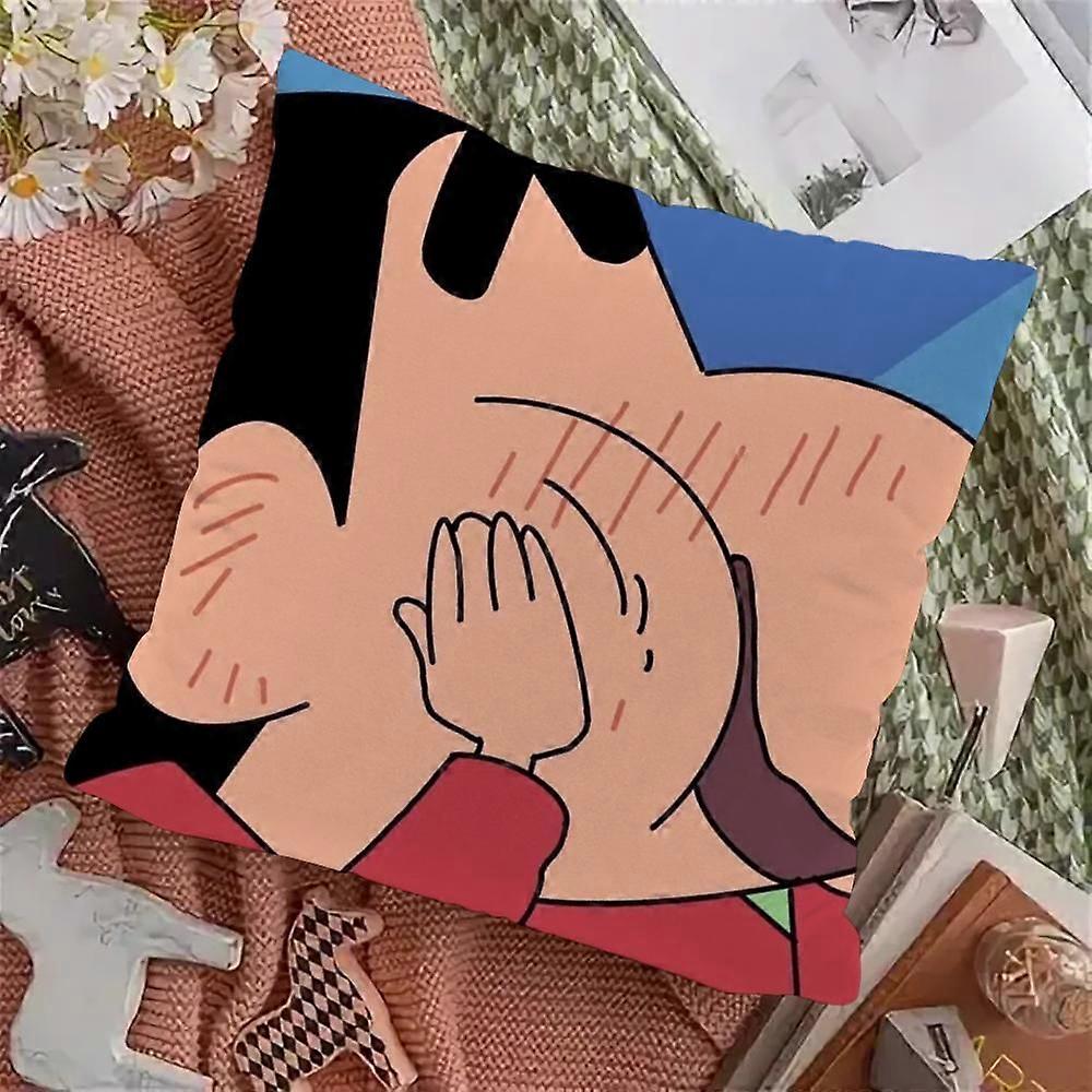 v238クレヨンしんちゃんクッションカバーリビングルームクッション用スロー枕カバー装飾枕カバーホームデコレーション枕ソファgg238