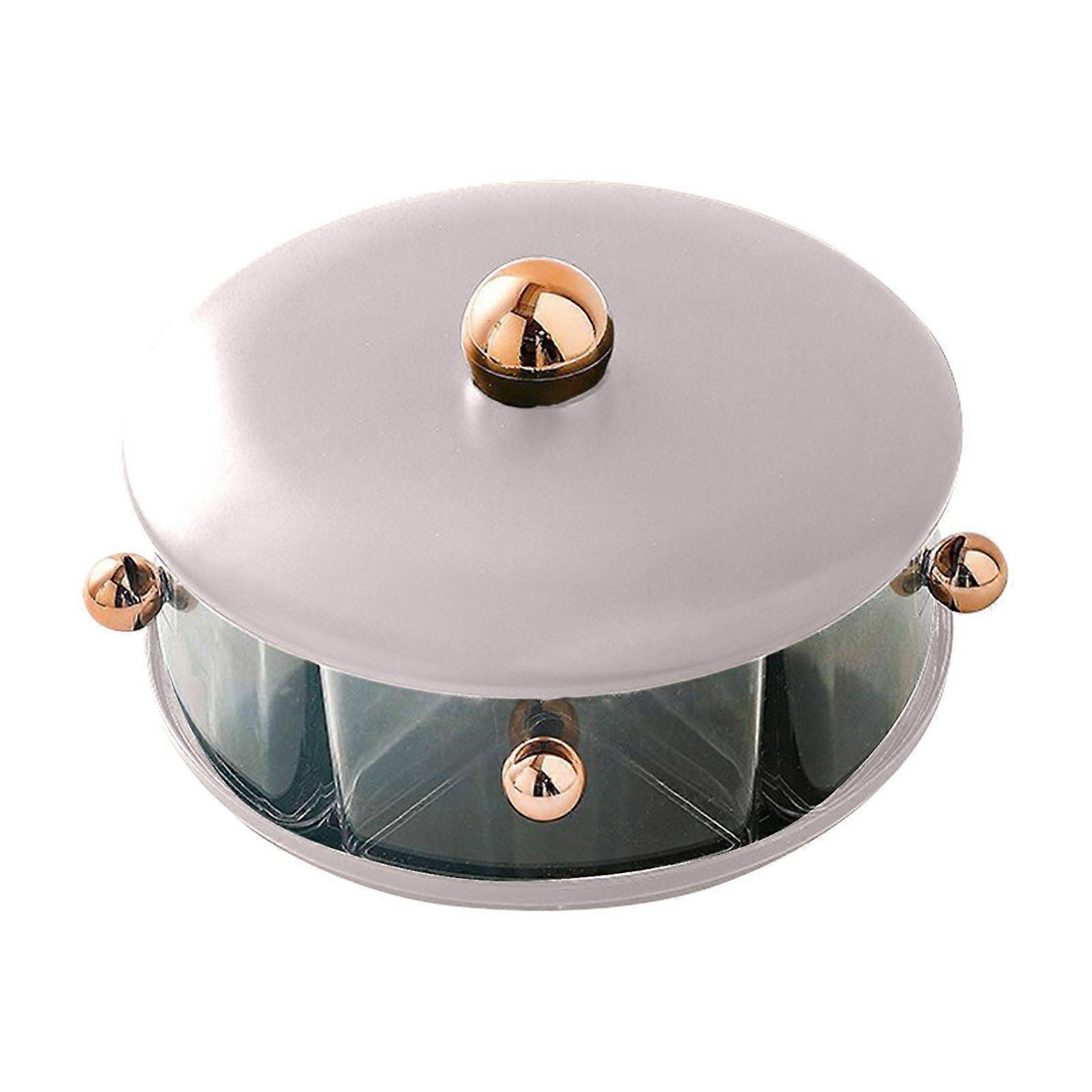 Rotating Combination Box Pet Material Kitchen Box Five Compartment Seasoning Storage Box