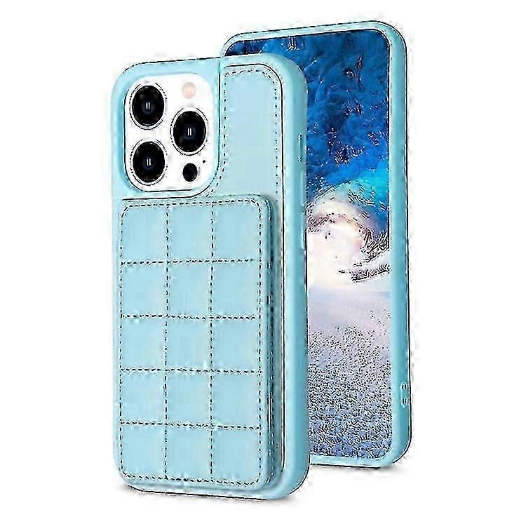 For iPhone 11 Grid Card Slot Holder Phone Case