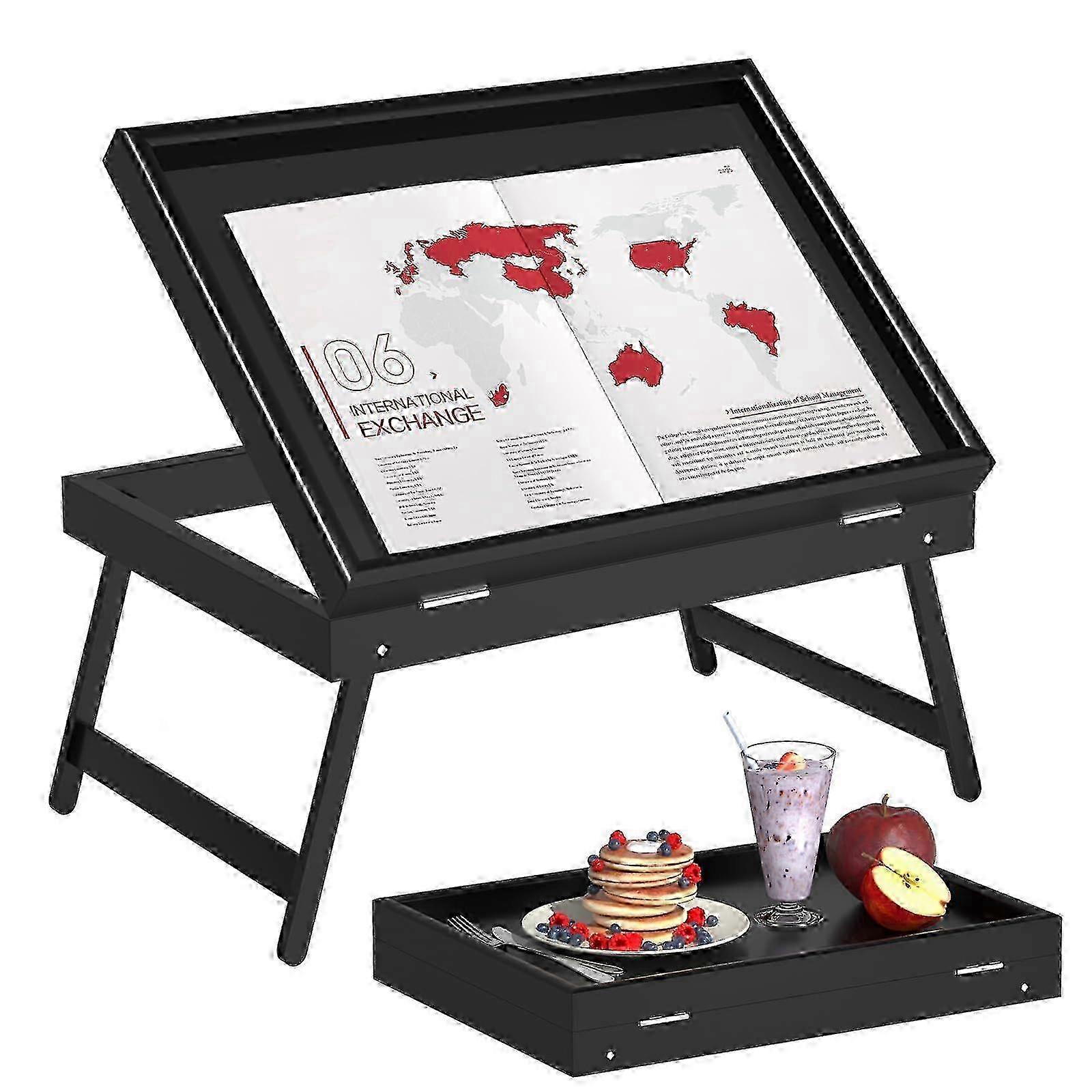 New Folding Bed Tray Table for Medium Lap Desk Dining Experience