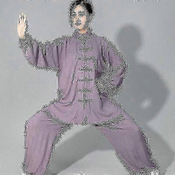 ユニセックスの柔らかい綿太極拳の服、カンフー武道の練習とトレーニングに適しています