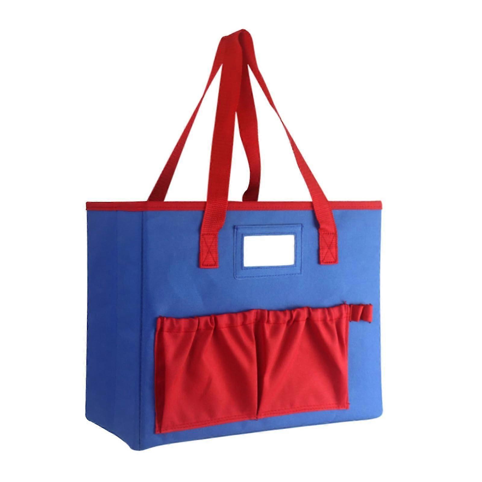 Hanging Document Tote Bag Portable File Box with Handle for A4 Size Documents and Office Supplies