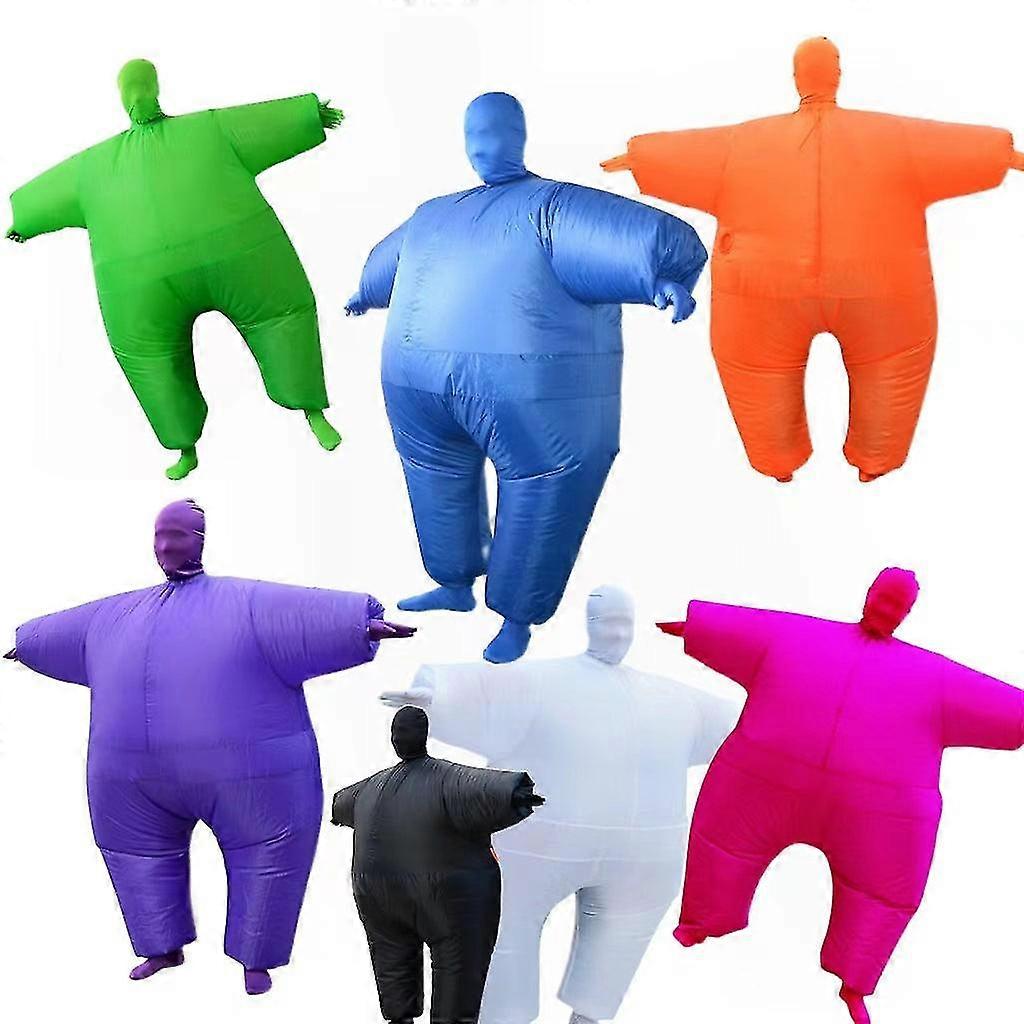 Halloween Vit Lax Uppblåsbara Kläder Rollspel Utomhusaktiviteter Osynlig Rolig Maskerad Uppblåsbar Klädesdräkt
