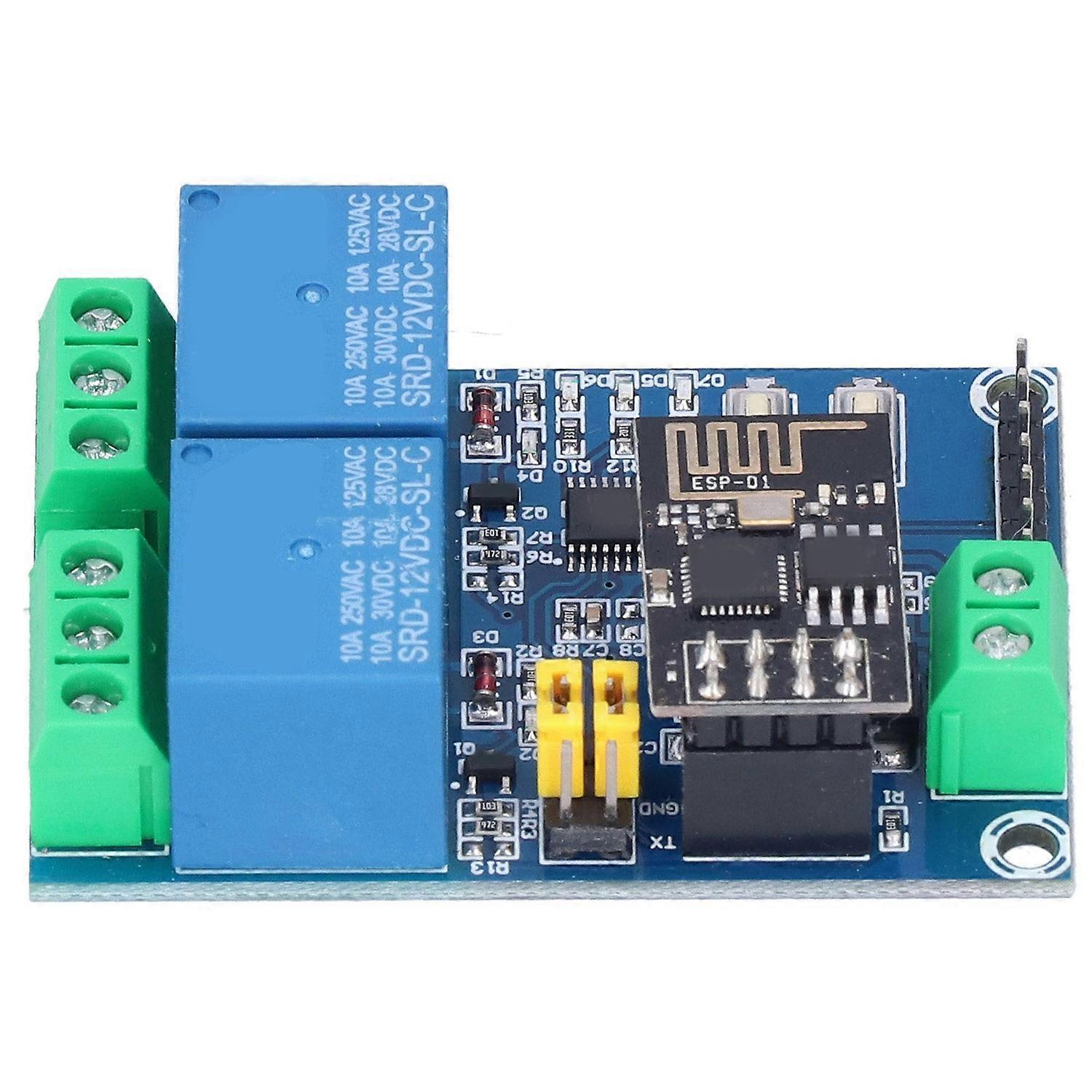Dual Channel WiFi Relay 12V ESP8266 WiFi Relay Module Phone APP Remote Switch for IOT Smart Home