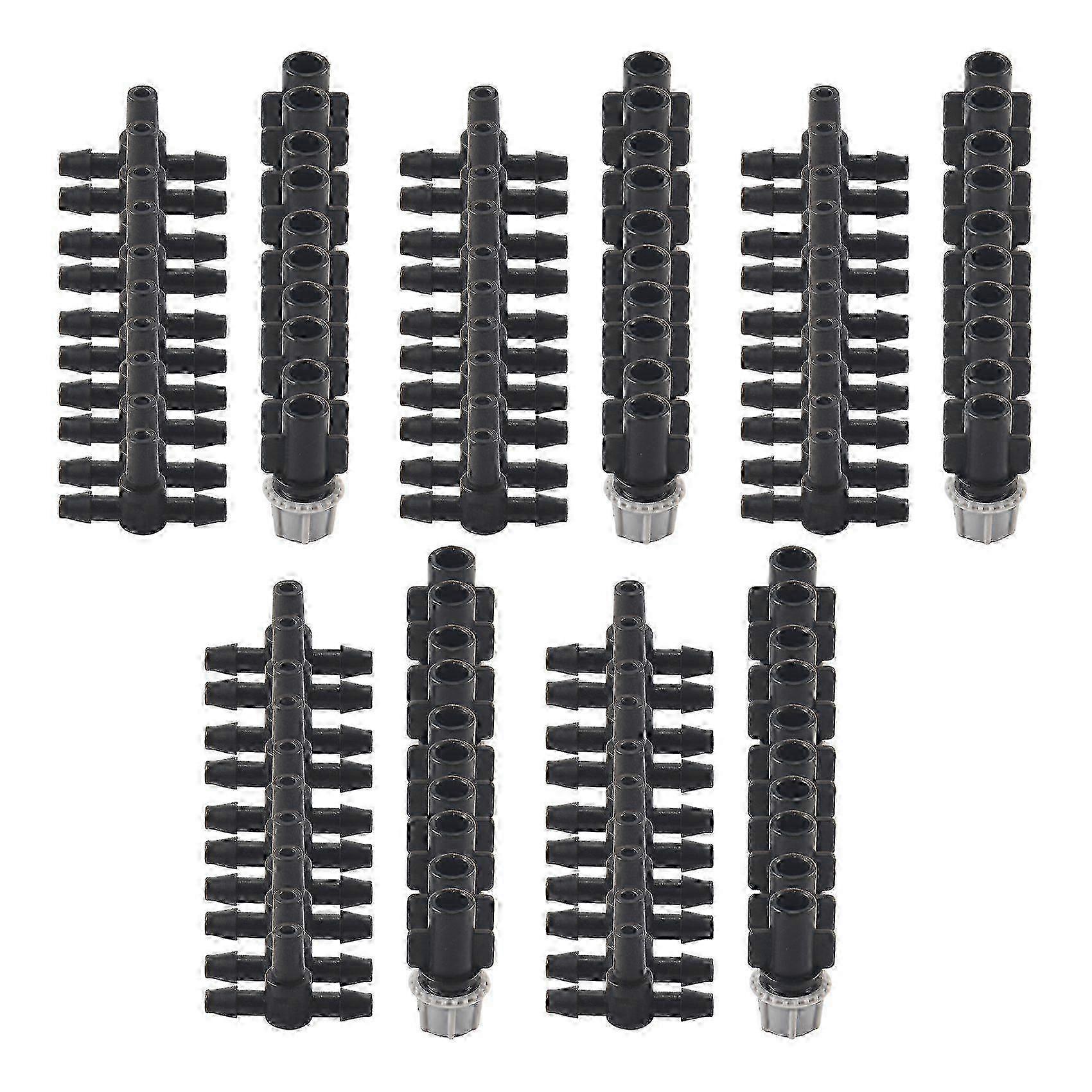 100Pcs(50 Pairs)Garden Irrigation Kit Adjustable Atomization Dripper Atomization Connection Tee Joi