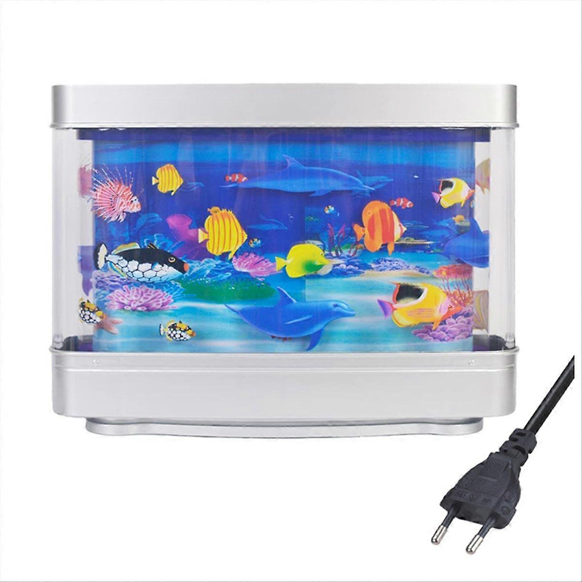 Artificial Tropical Fish Tank Lamp Aquarium Night Light EU Plug