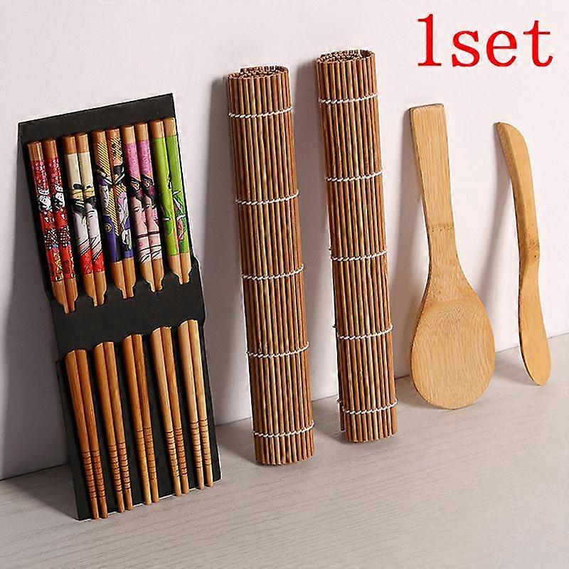 14Pcs/Set Diy Bamboo Sushi Maker Set Rice Sushi Making Kits Roll Cooking Tools