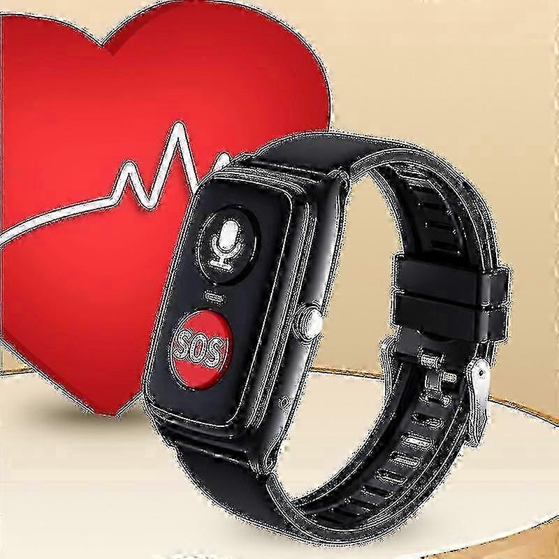Elderly Smart Bracelet With Built-in Heart Rate Monitoring Tracking Watch