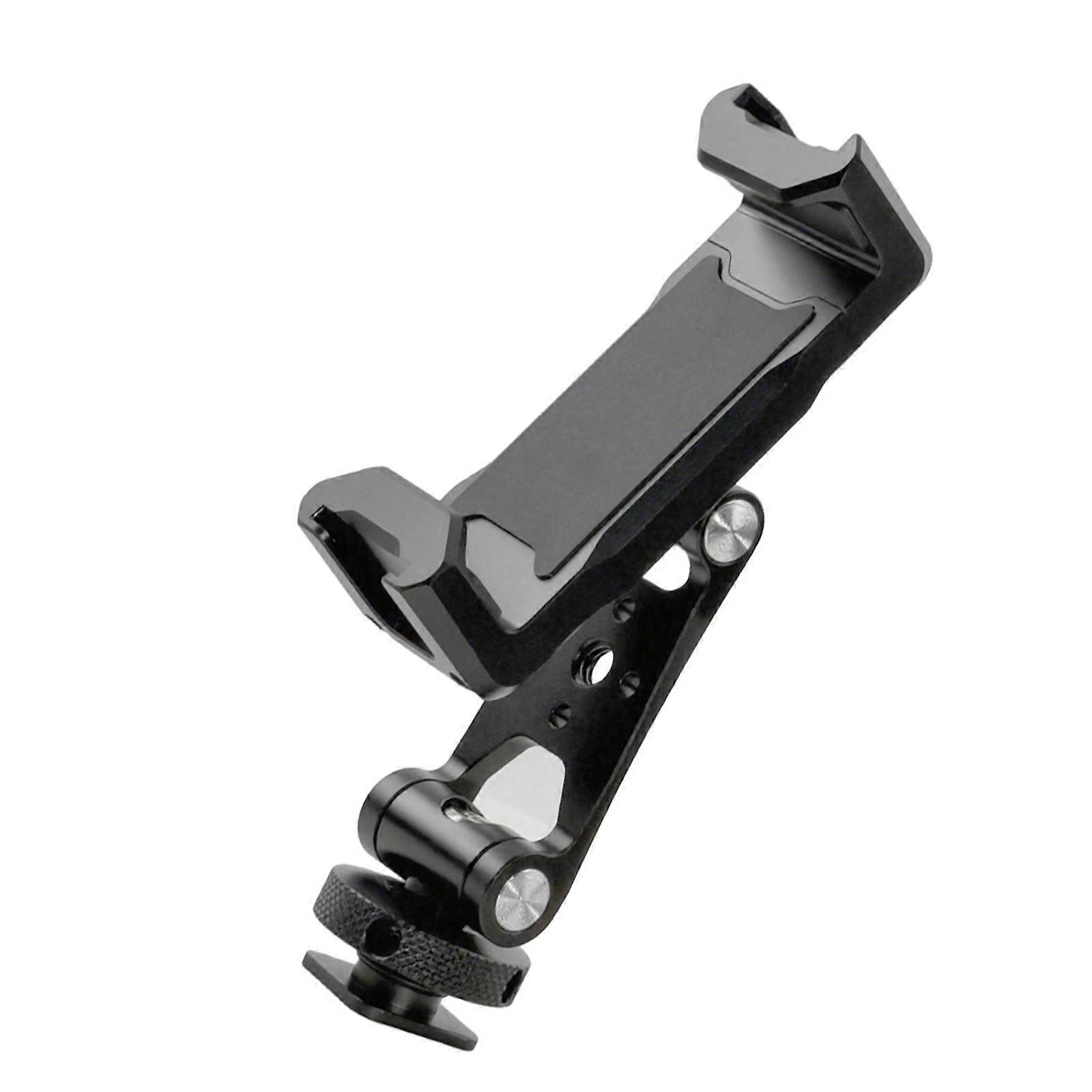 Upgrades Tool Easy Rotating Cold Shoe Mount Aluminum Clamp Suitable for Mobile Phones & Mirrorless Cameras Multicolor