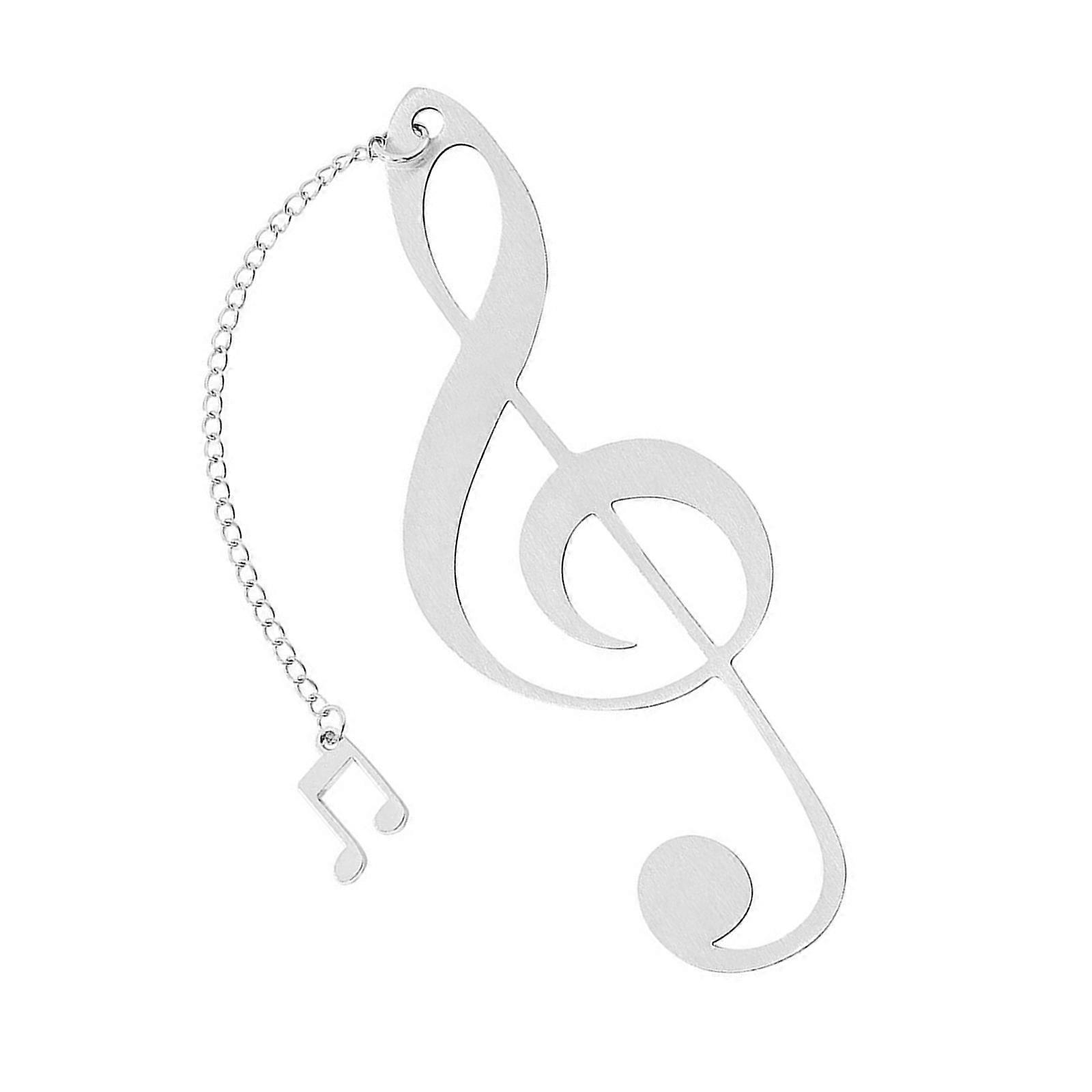 Decorative Alloy Bookmarks Musical Note Pendant Bookmarks Reading Tool For Book Lover Student Readers And Music Lovers Multicolor