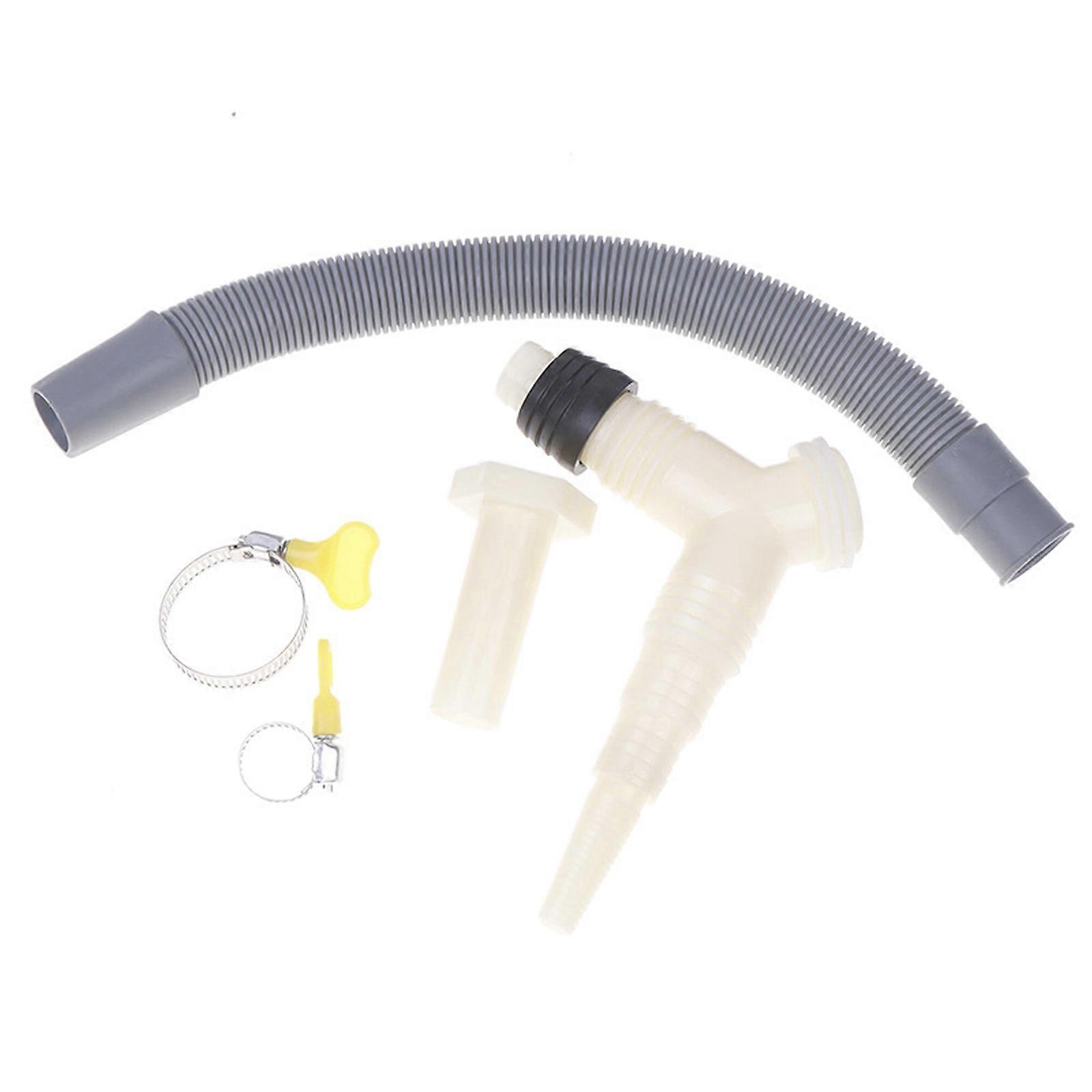Adjustable Laundry Drainage Pipe Prolongation Set for Top Load Front Load Washers Dryers Leakproof Construction Multicolor
