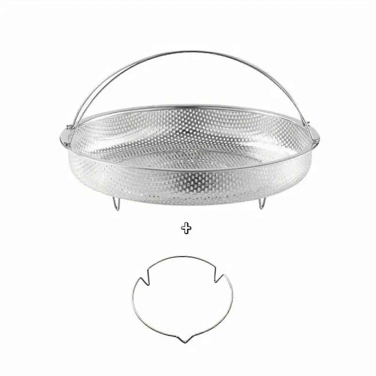 Durable Nonrust Steel Handheld Steamer Rack For Stable Food Preparation Heat Resistant Front And Storage Multicolor