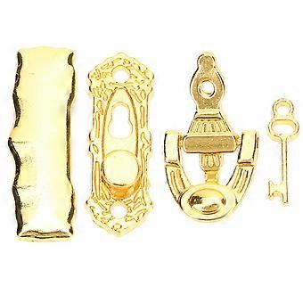 Acessórios para Mini Casa de Bonecas: Batedor de Porta para Casa Pequena (1 Conjunto) em Liga Metálica