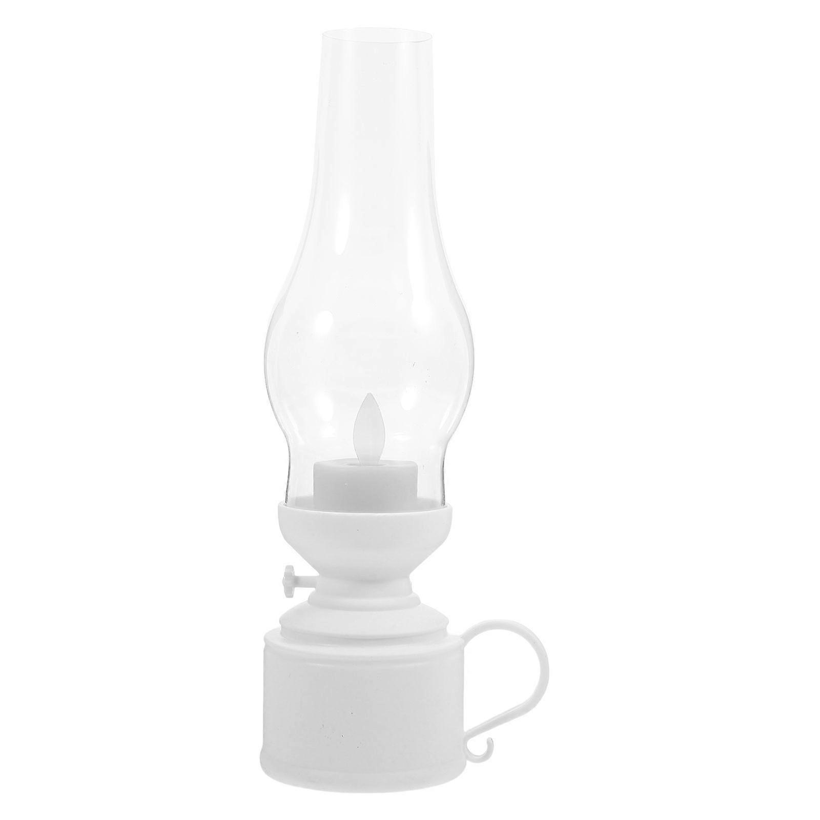 Retro Electronic Kerosene Lamp Vintage Lantern Desktop LED Candle Lamp Decor