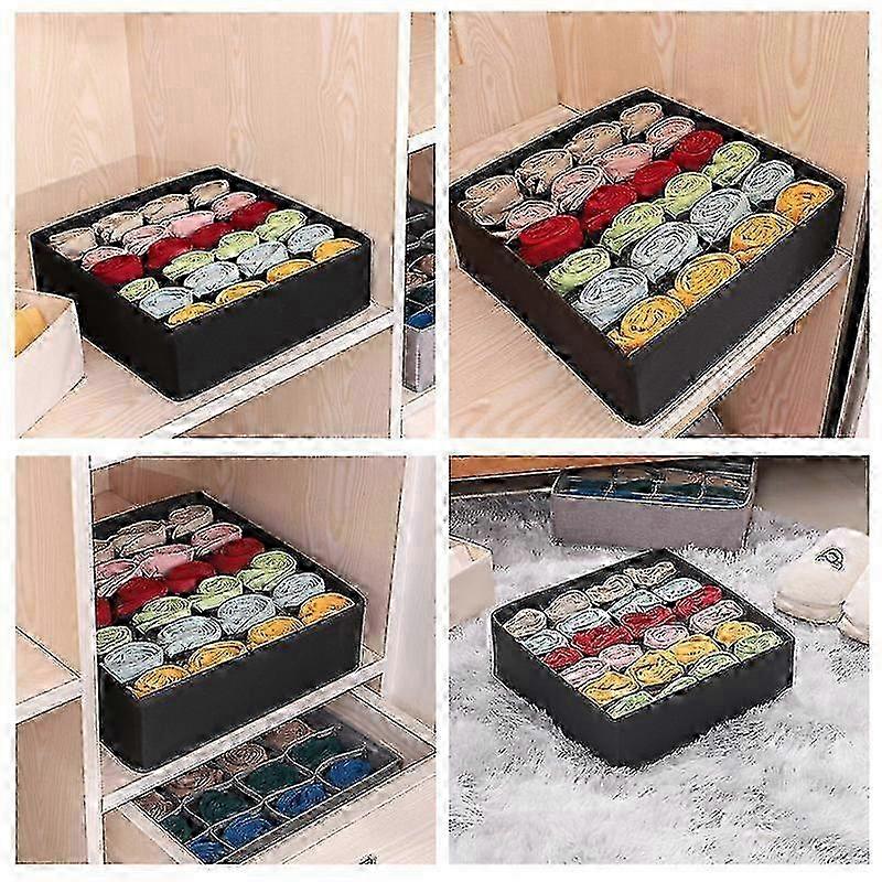 Foldable Dresser Drawer organizer Storage Boxes for SocksUnderwear