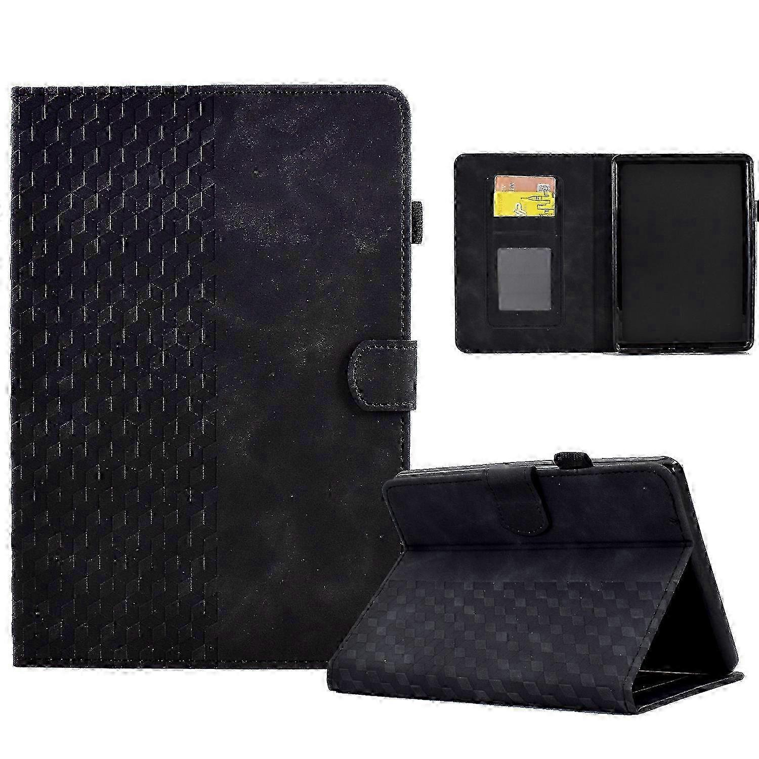 Rhombus Embossed Leather Smart Tablet Case For Amazon Kindle PaperWhite 12th Gen 2024