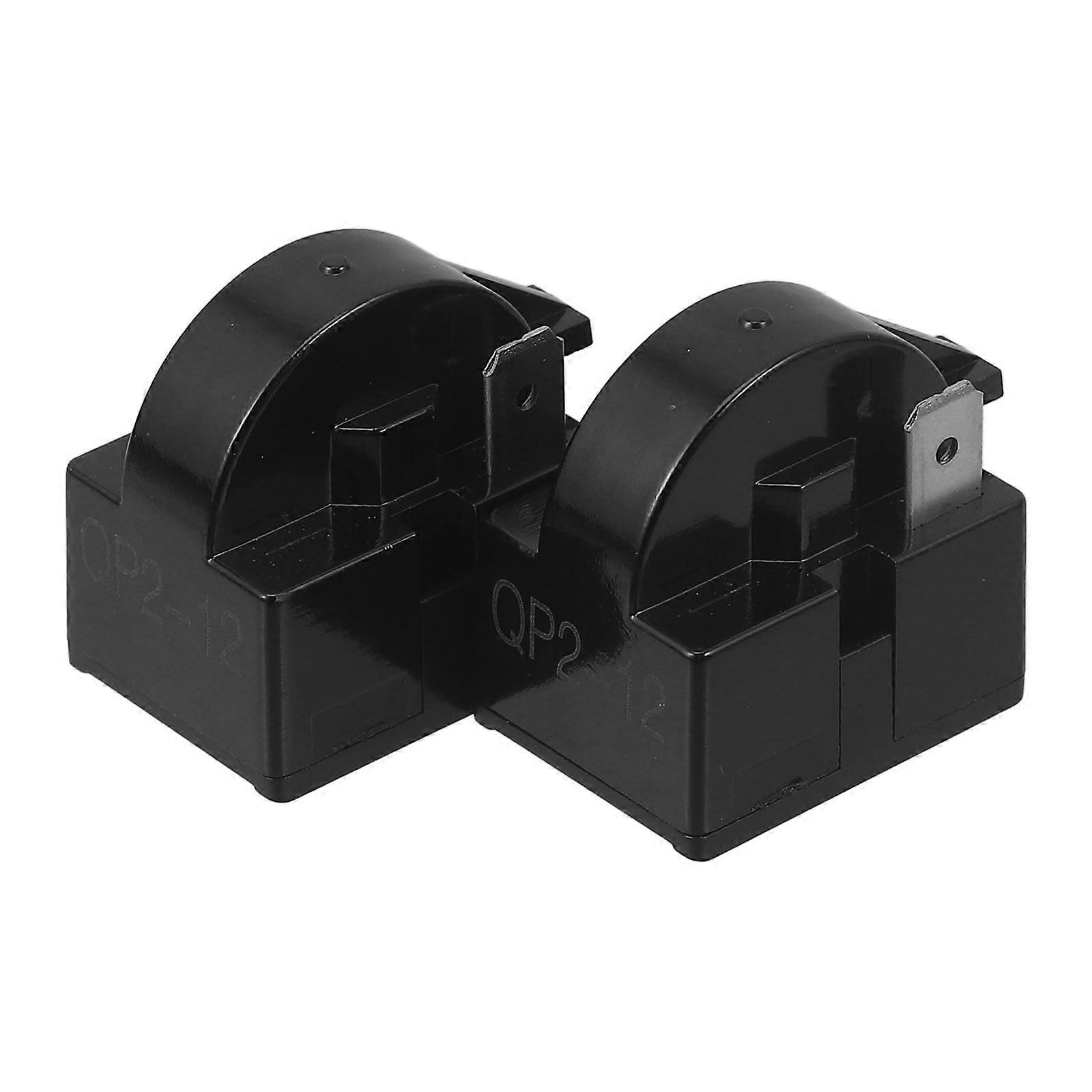 2 Pcs Refrigerator Starter Overload Protector for Compact Compressor Freezer Overheat Small Kitchen Refrigerators