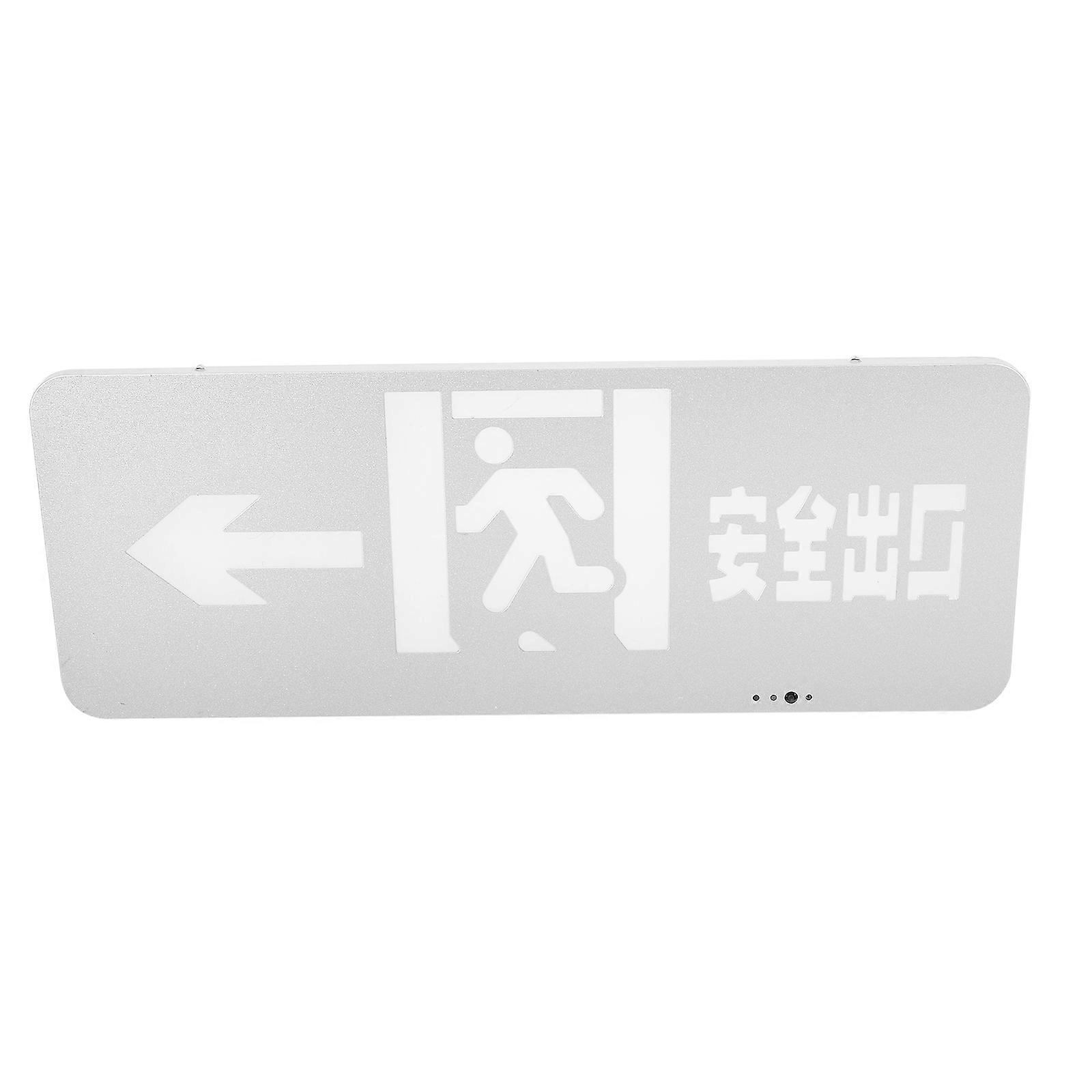 Exit Indicator Emergency Light Hanging LED Sign 4Pcs Stainless Steel Build