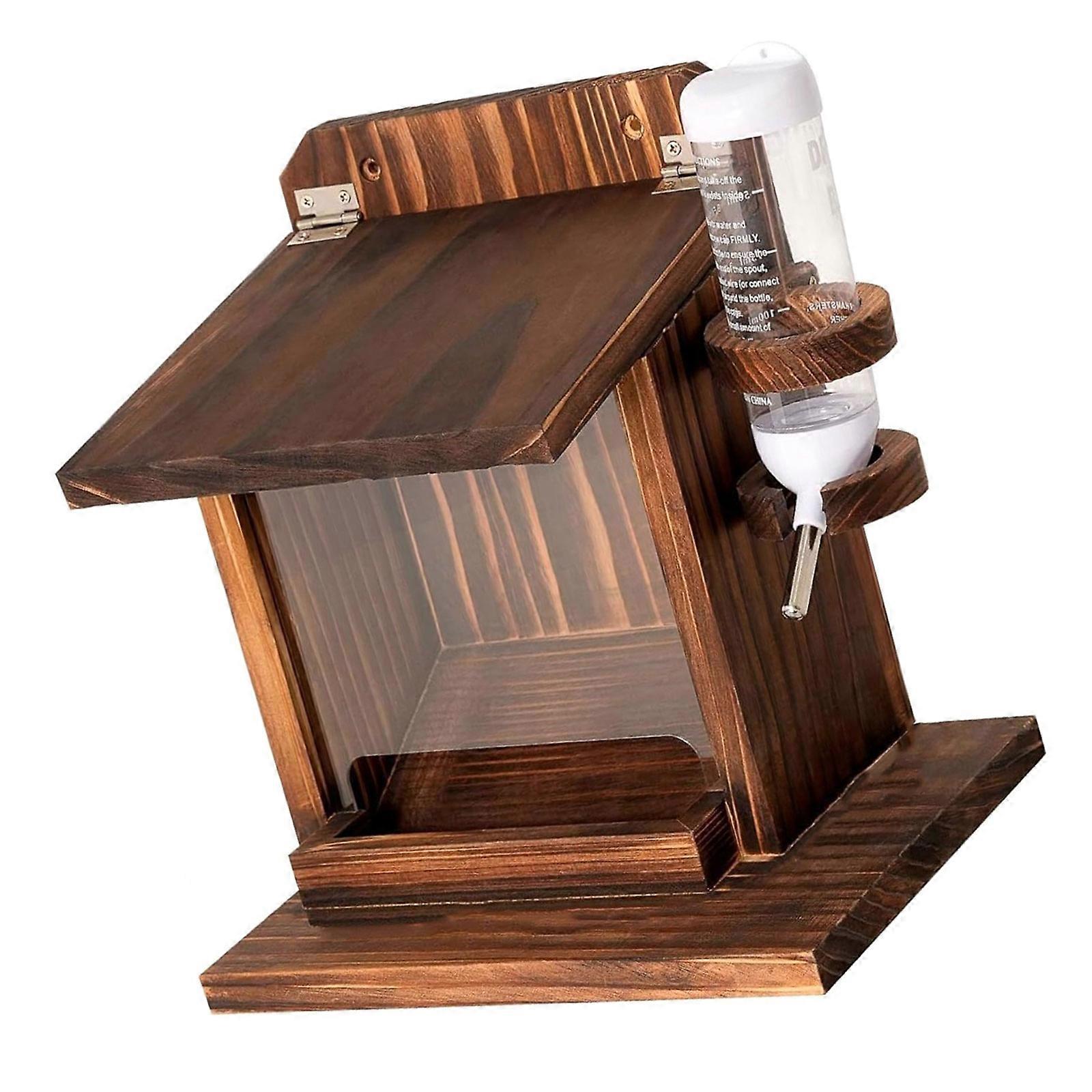 Garden Enhances Squirrels Feeders Backyard Squirrels Feeders with Screws And Effortlessly Food Supply Trackings Multicolor