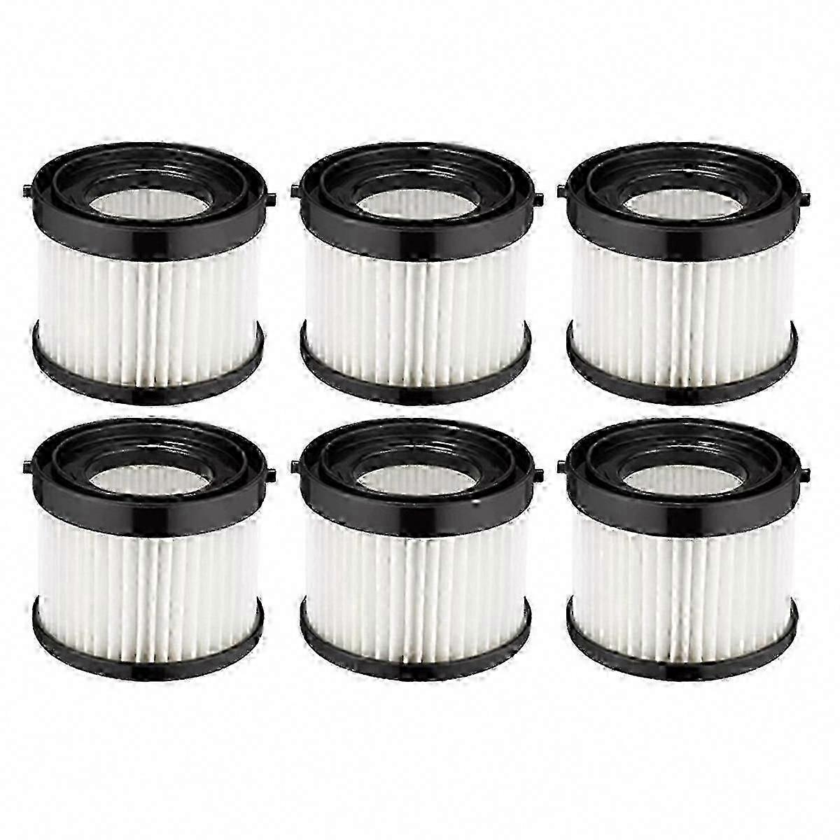 Pacote com 6 filtros HEPA de reposição para Milwaukee 0882-20, M18, 49-90-0160
