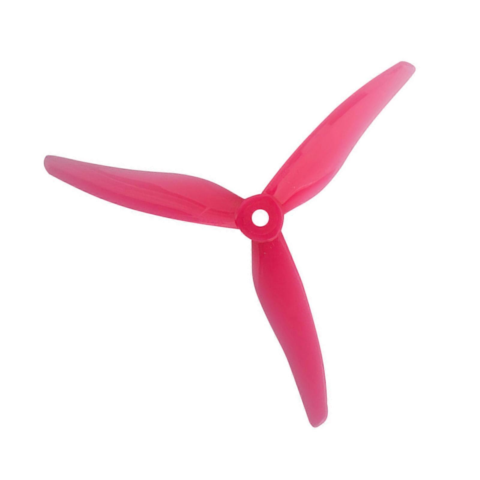 5" 3 Bla 51466 FPV Drones Propellers, Impacts Resistant 3 Bla Propellers for Enhances Flight Stability  Pink