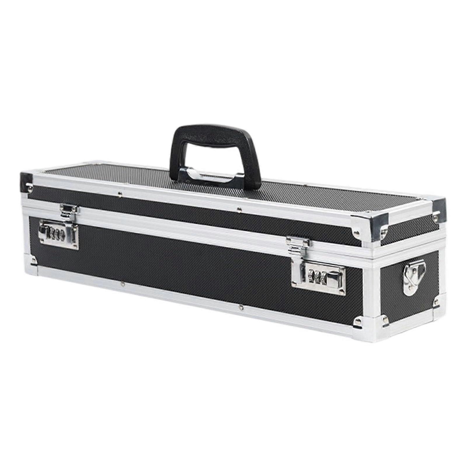 Aluminum Kitchenware Storage Box with Builtin Combination Lock and Padded Interior Compartments