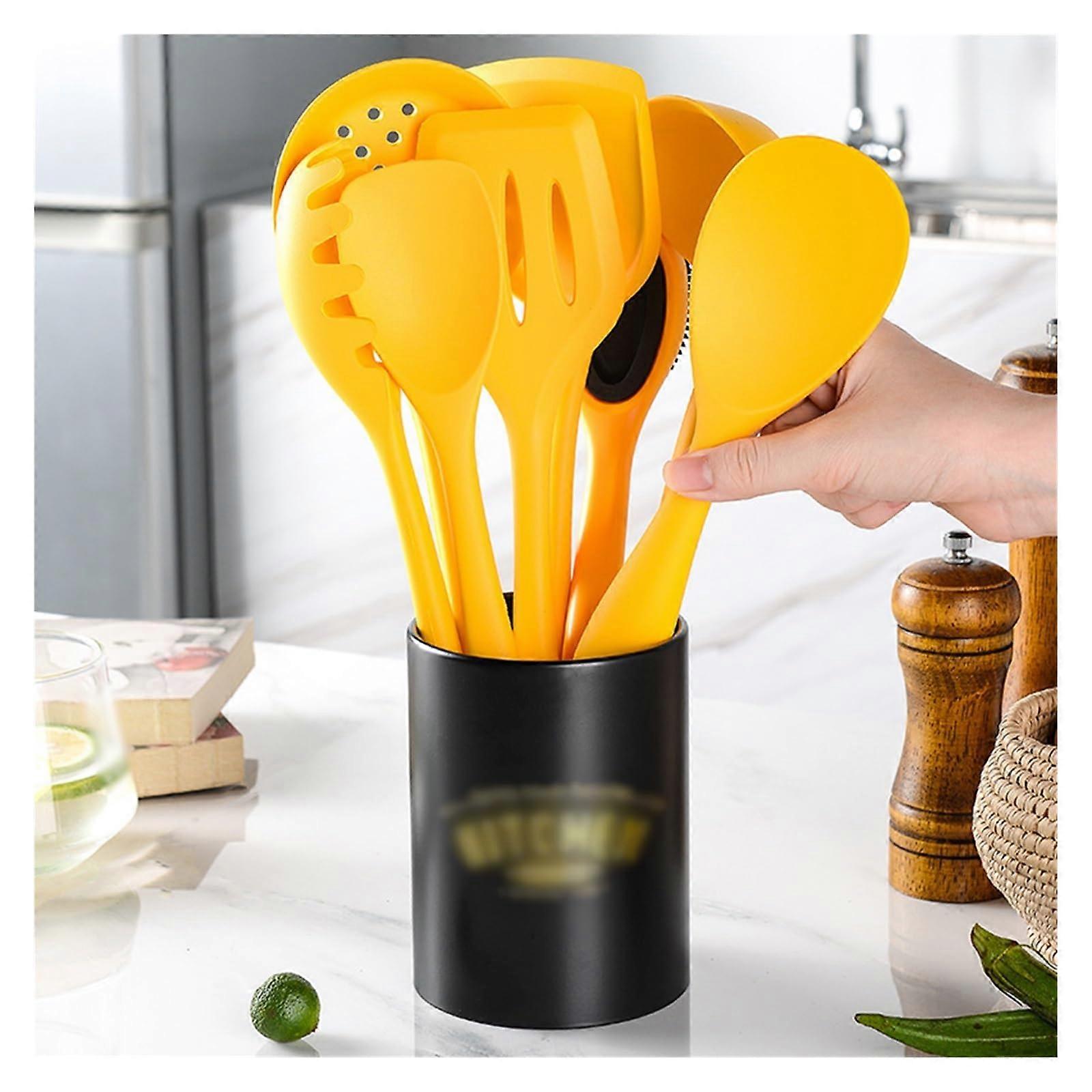 Cooking Spoon Set 9pcs Durable Nonstick Kitchen Utensils with Easy Clean and Ergonomic Grip